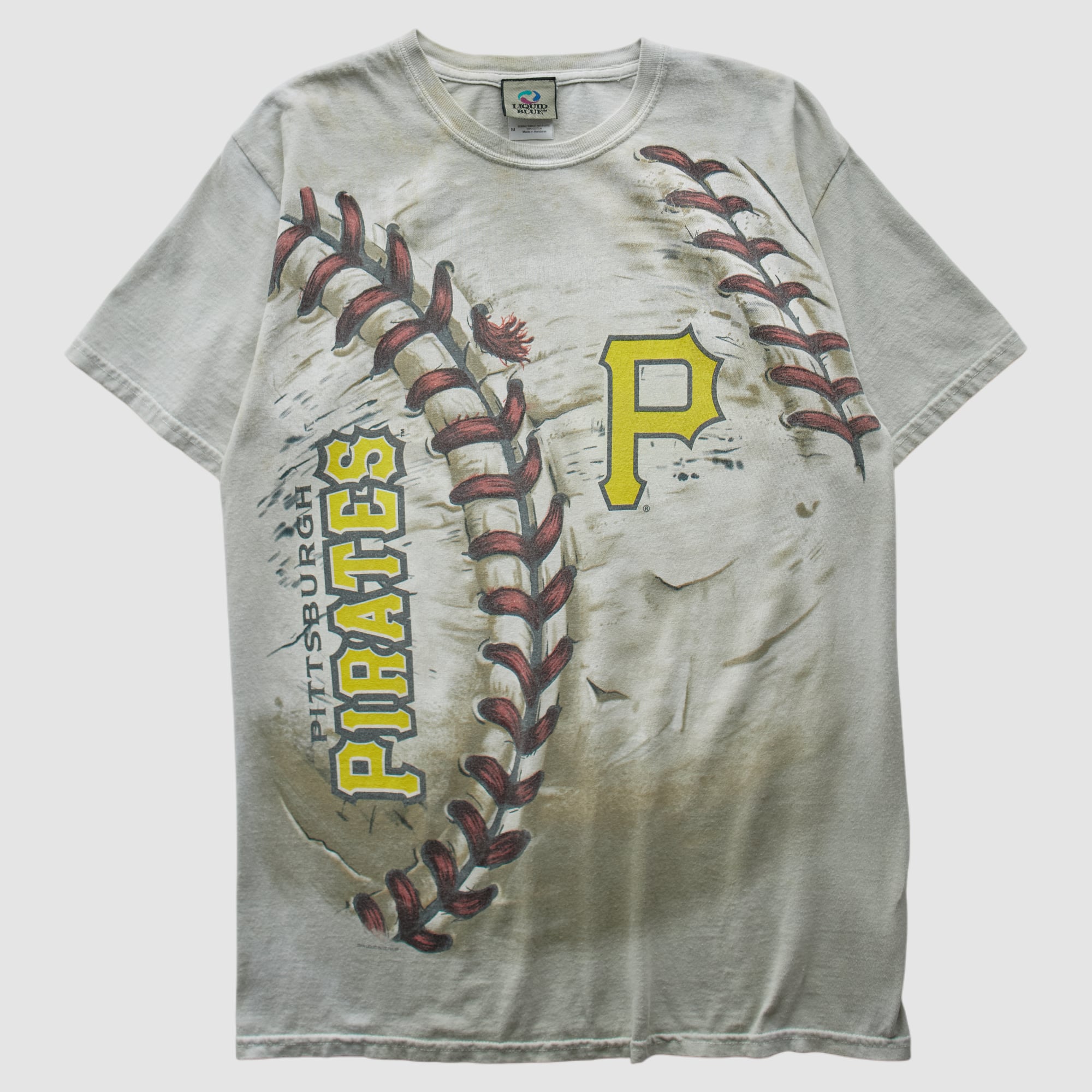 Pittsburgh Pirates Liquid Blue 2000s T-shirt - White - S
