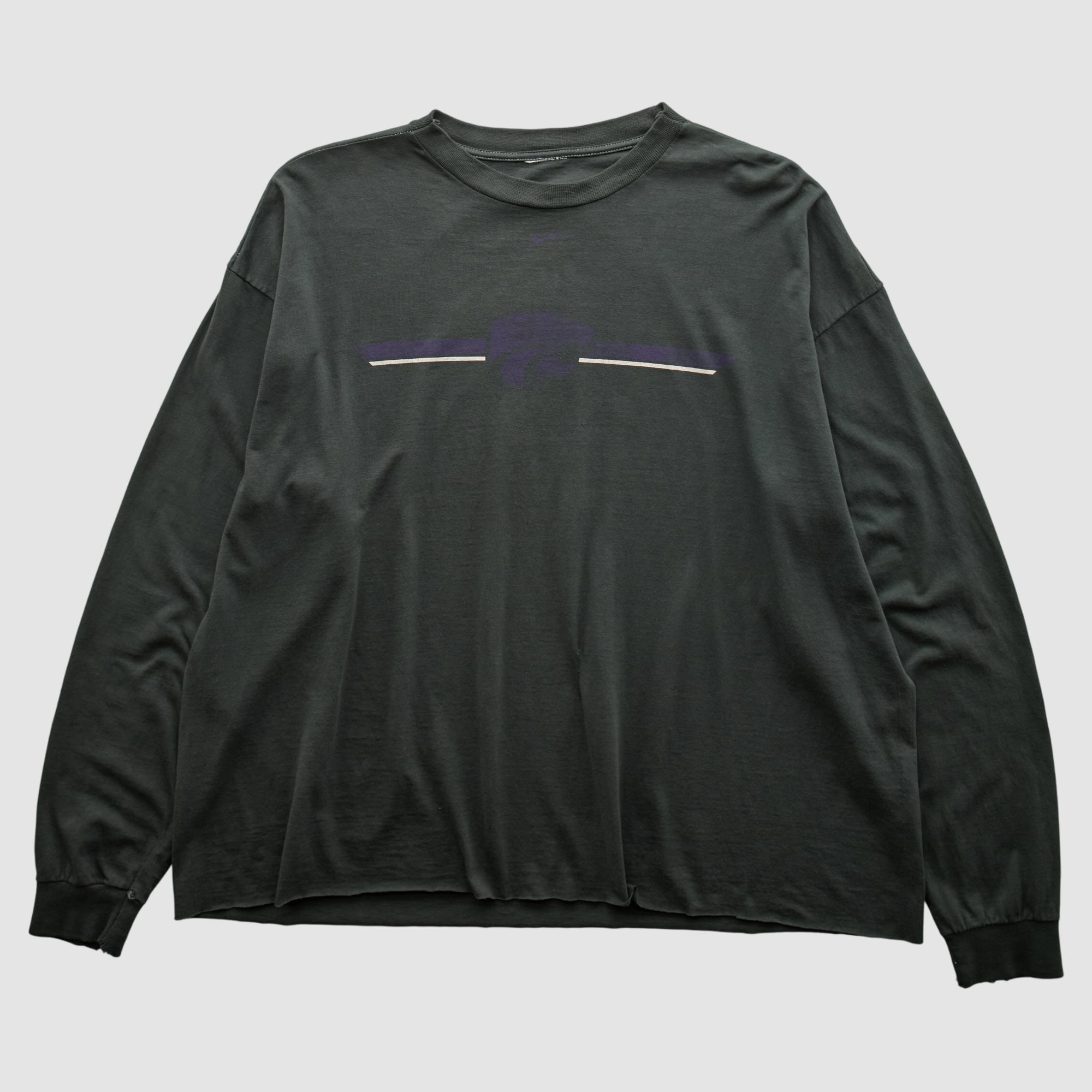 Kansas State Wildcats 2000s Long Sleeve T-shirt - Charcoal - L