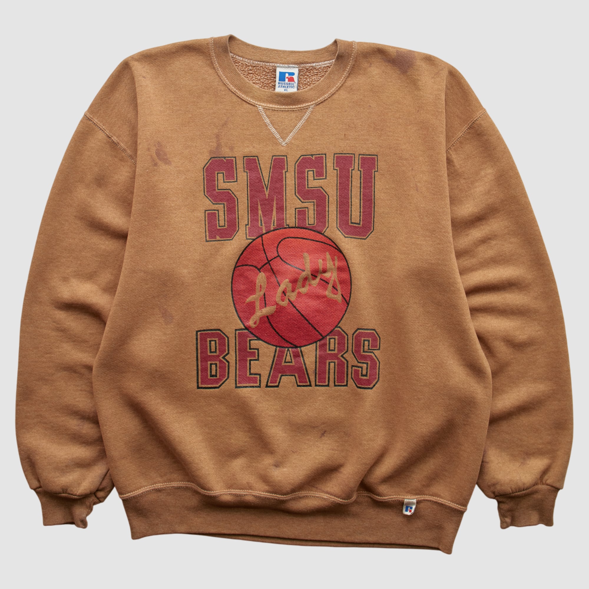 Missouri State University Bears Russell 90s Pullover Sweatshirt - Tan - S