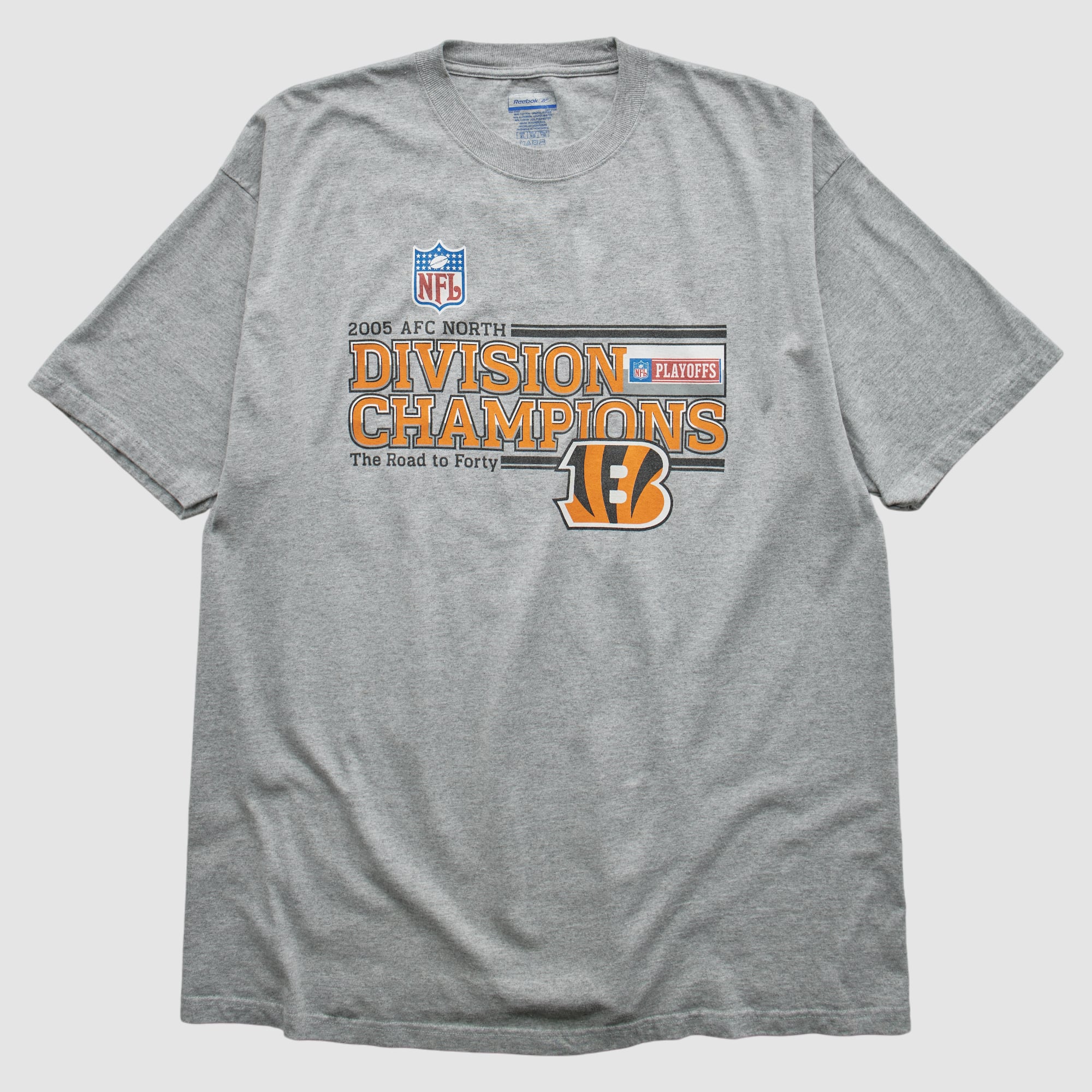 Cincinnati Bengals Reebok 2005 T-shirt - Heather Gray - XL