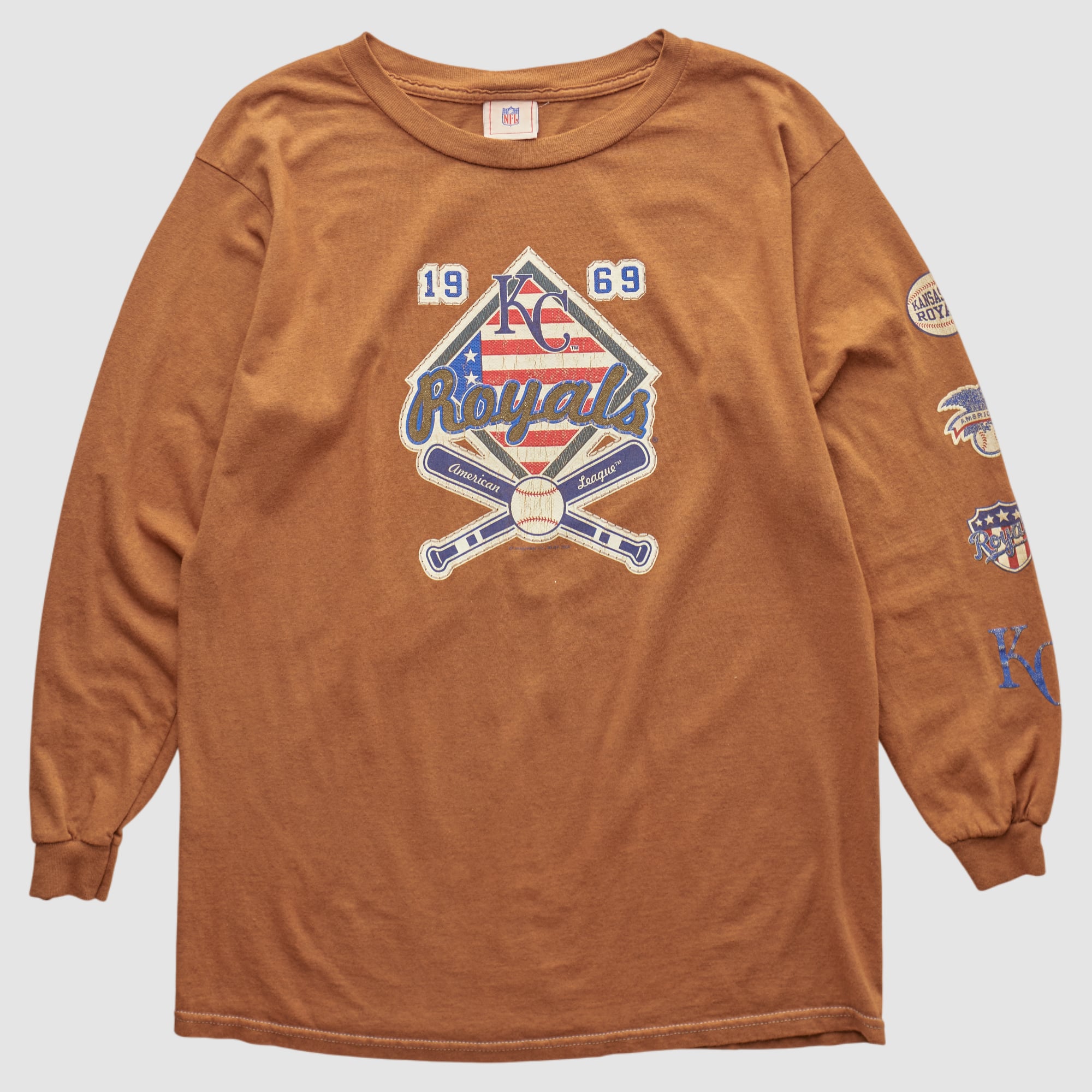 Kansas City Royals NFL 2000s Long Sleeve T-shirt - Brown - M