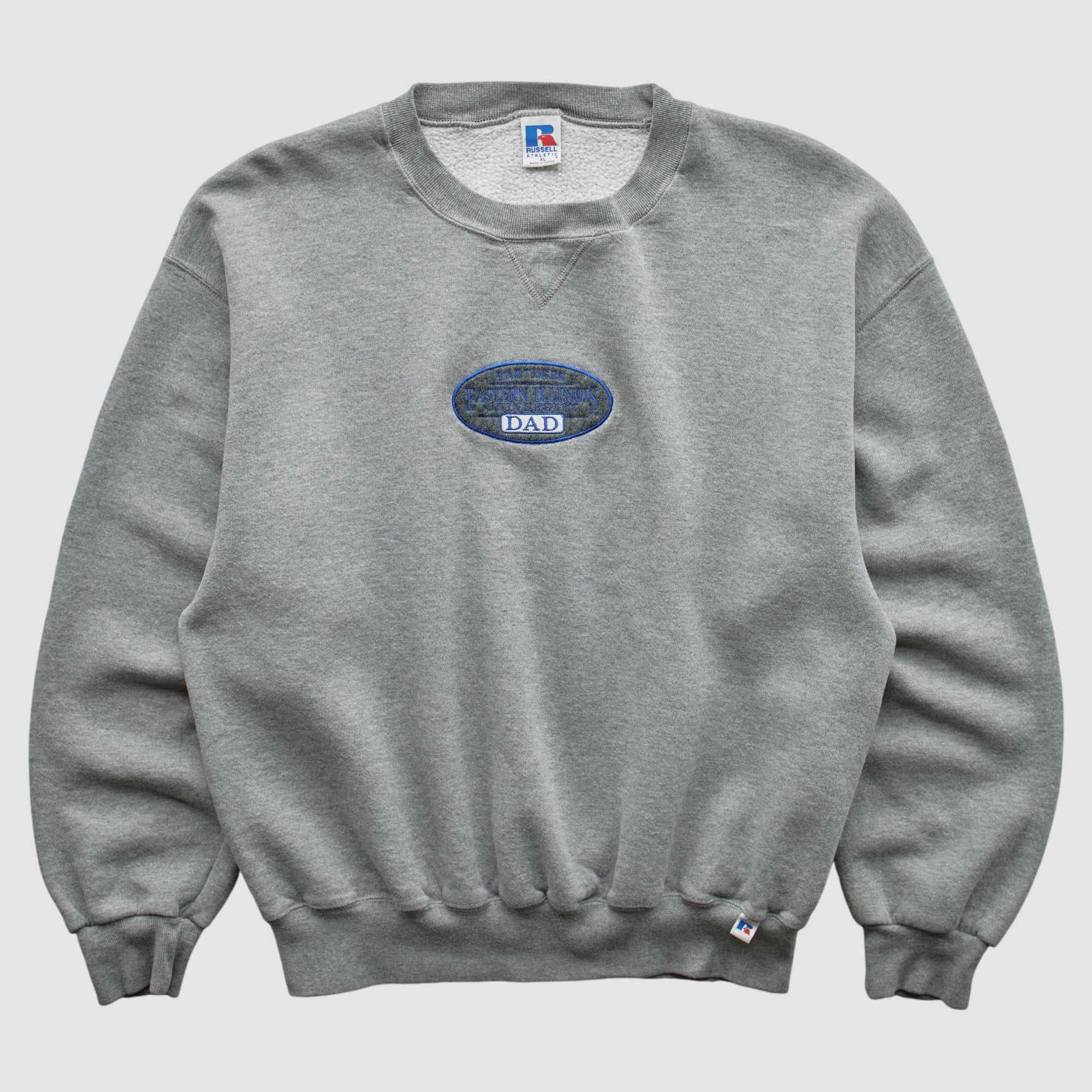 Eastern Illinois Panthers Russell 2000s Pullover Sweatshirt - Heather Gray - L