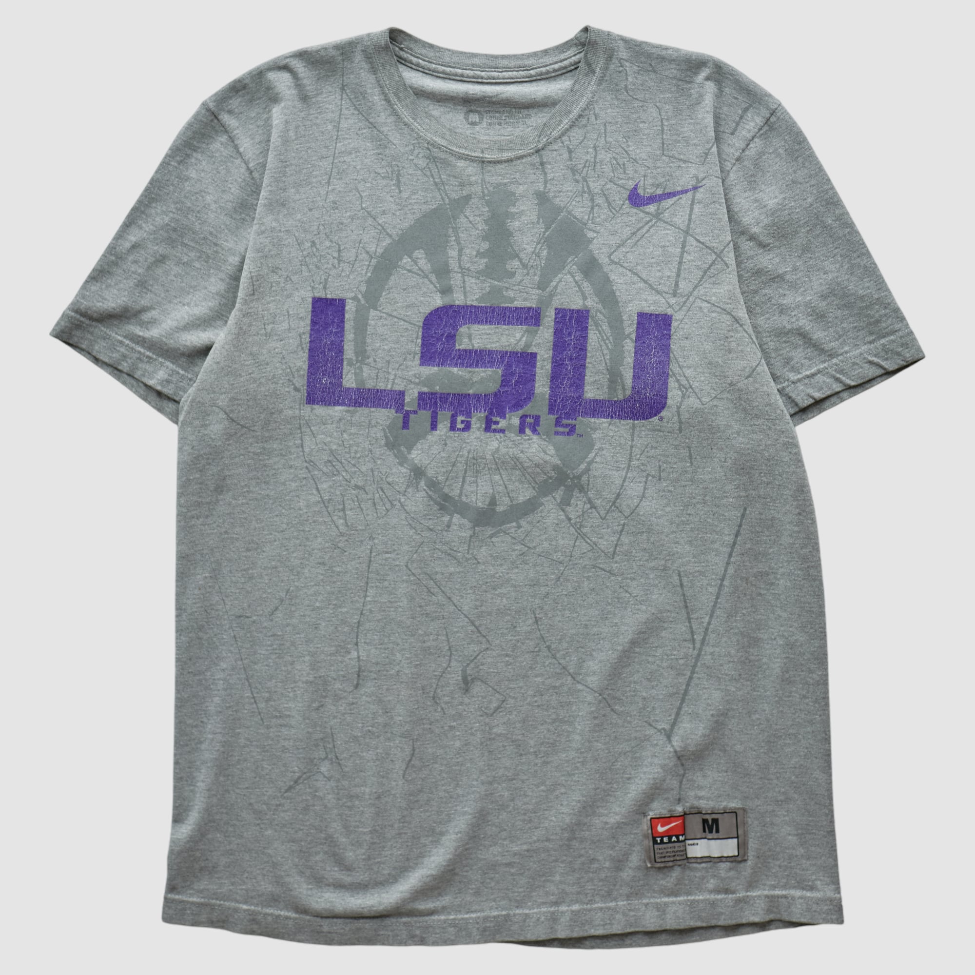 LSU Tigers Nike 2010s T-shirt - Heather Gray - S