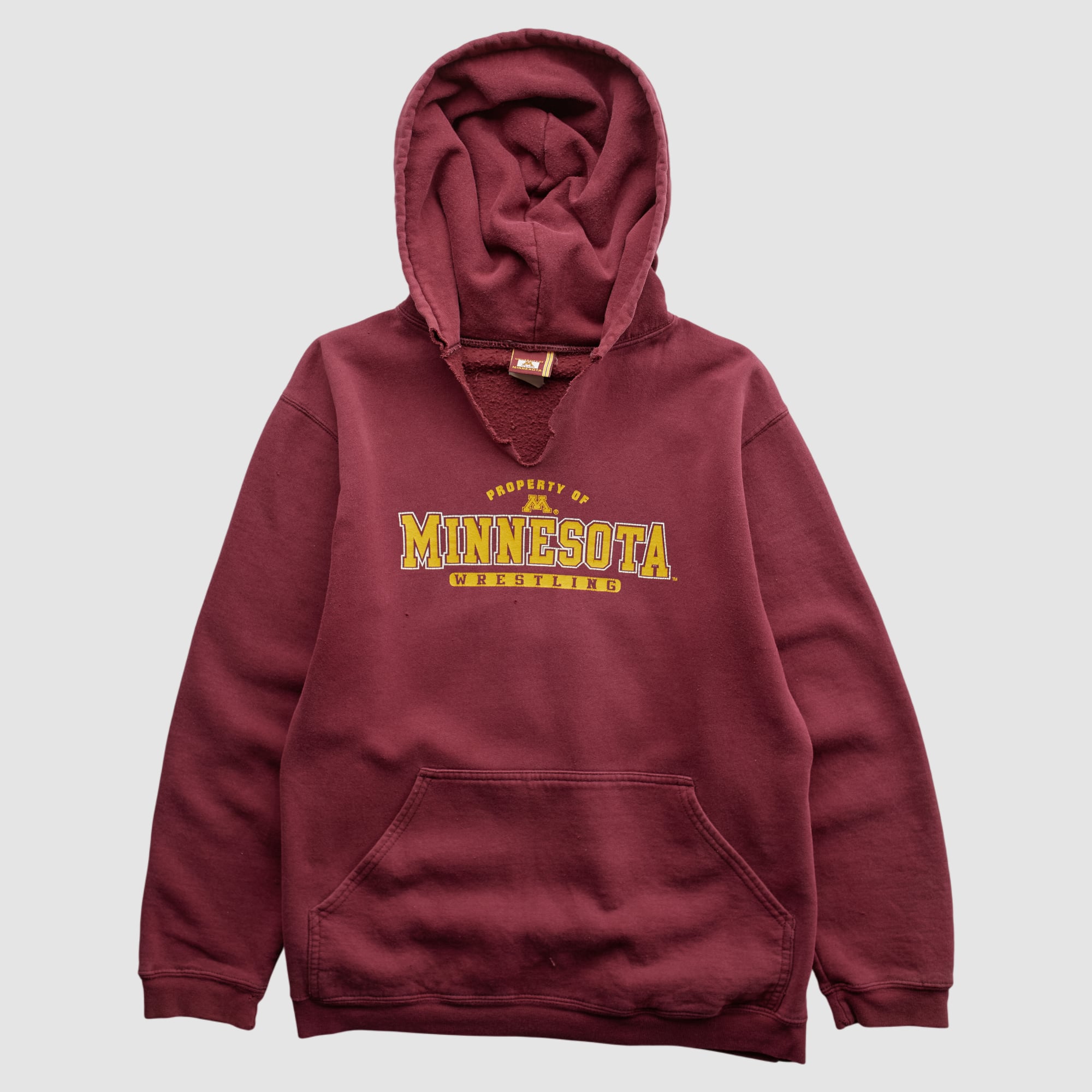 Minnesota Golden Gophers M Wear 2000s Hooded Pullover Sweatshirt - Maroon - XS