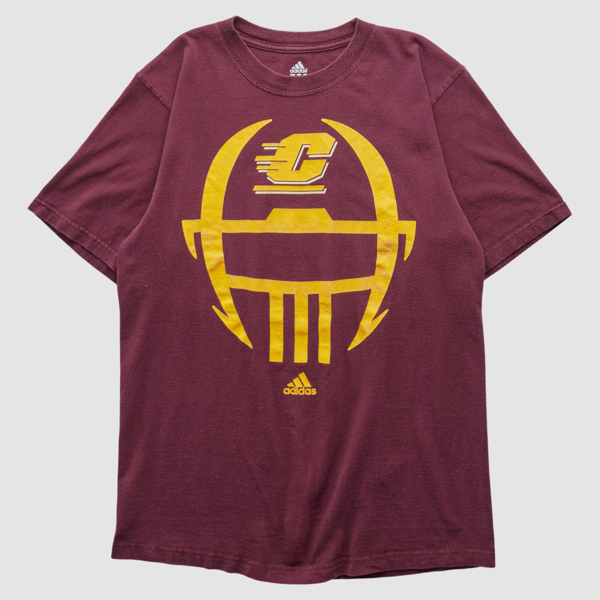 Central Michigan Chippewas Adidas 2010s T-shirt - Maroon - S