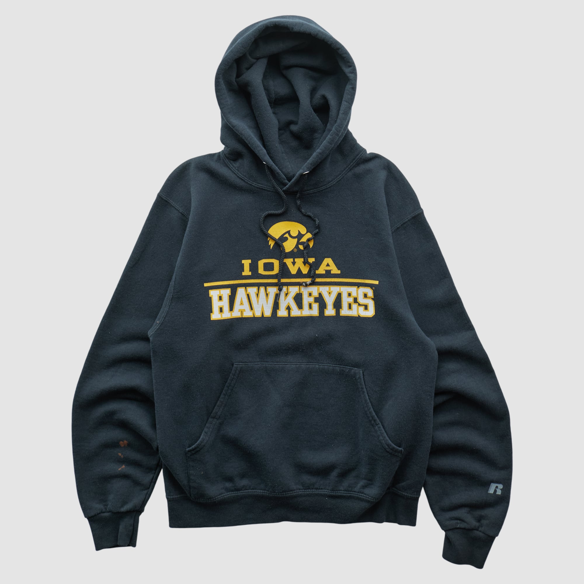 Iowa Hawkeyes Russell 2010s Hooded Pullover Sweatshirt - Navy - XS