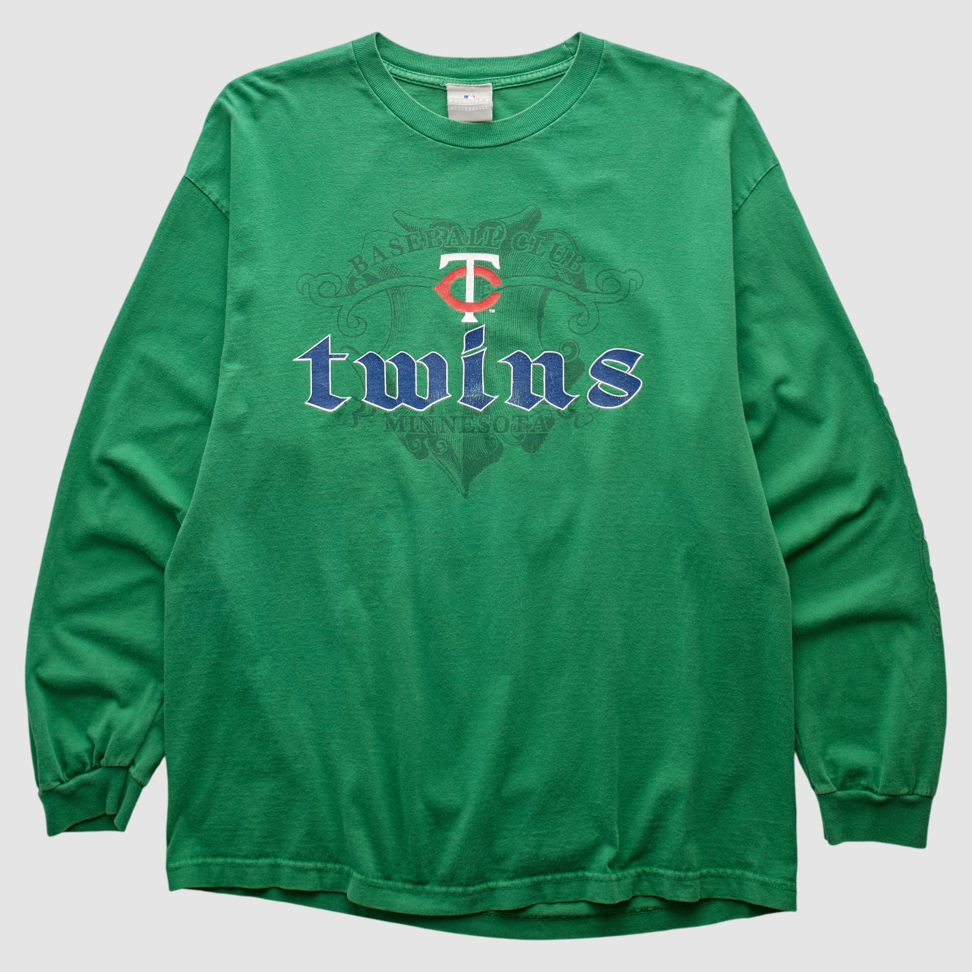Minnesota Twins Genuine Merchandise 2000s Long Sleeve T-shirt - Green - L
