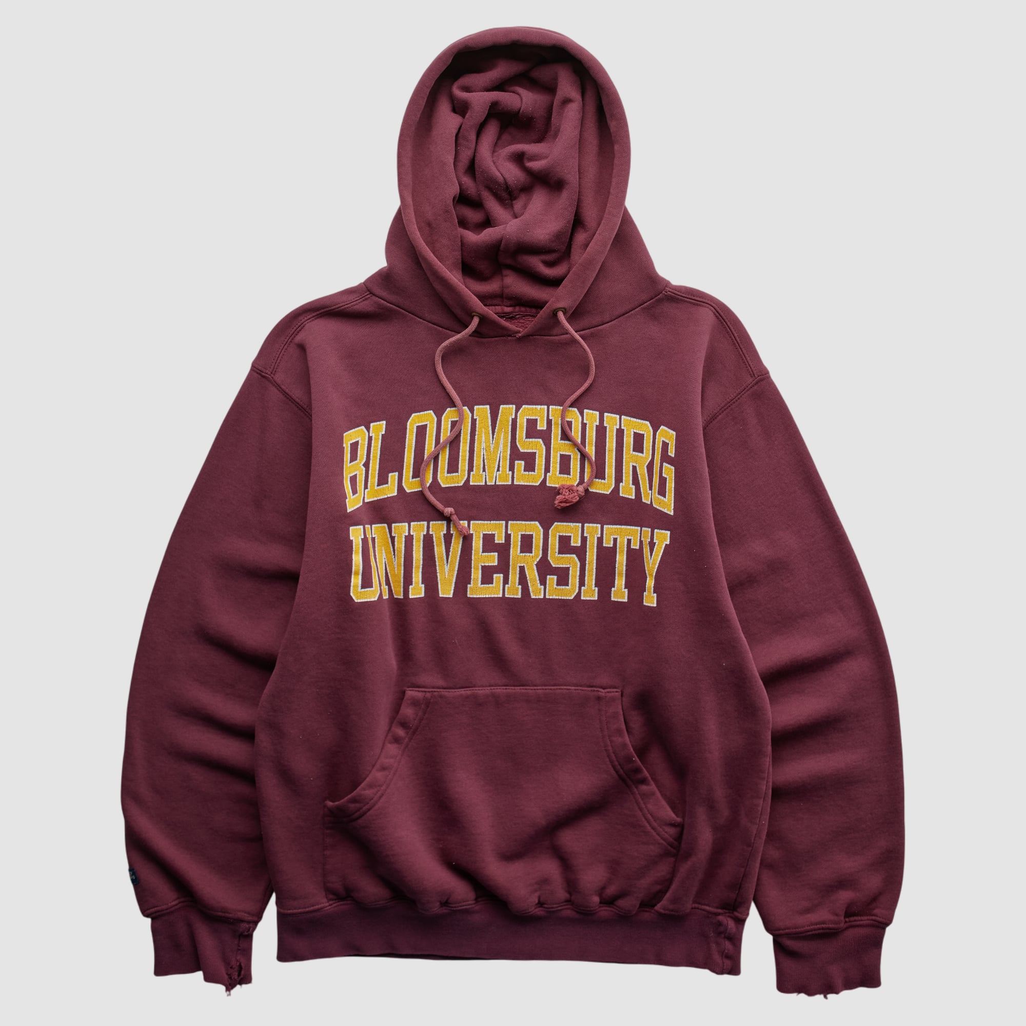 Bloomsburg Huskies Jansport 2000s Hooded Pullover Sweatshirt - Maroon - XS