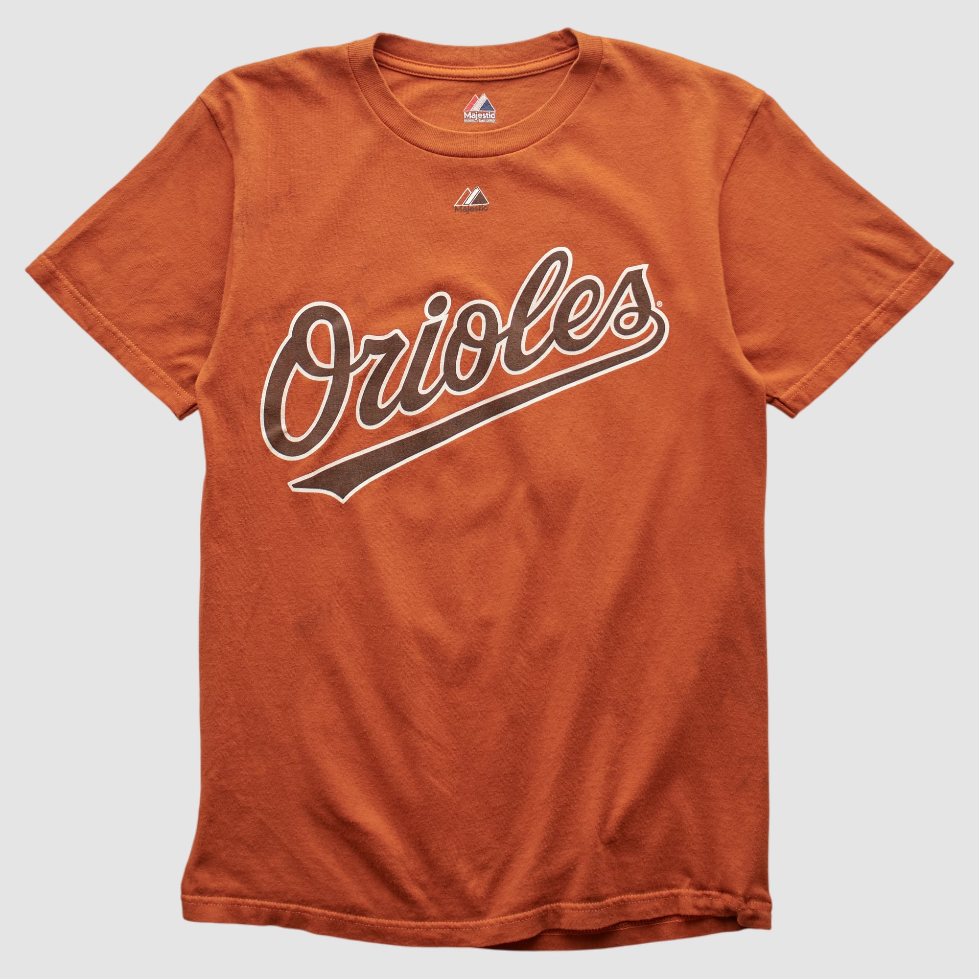 Baltimore Orioles Majestic 2000s T-shirt - Orange - XS