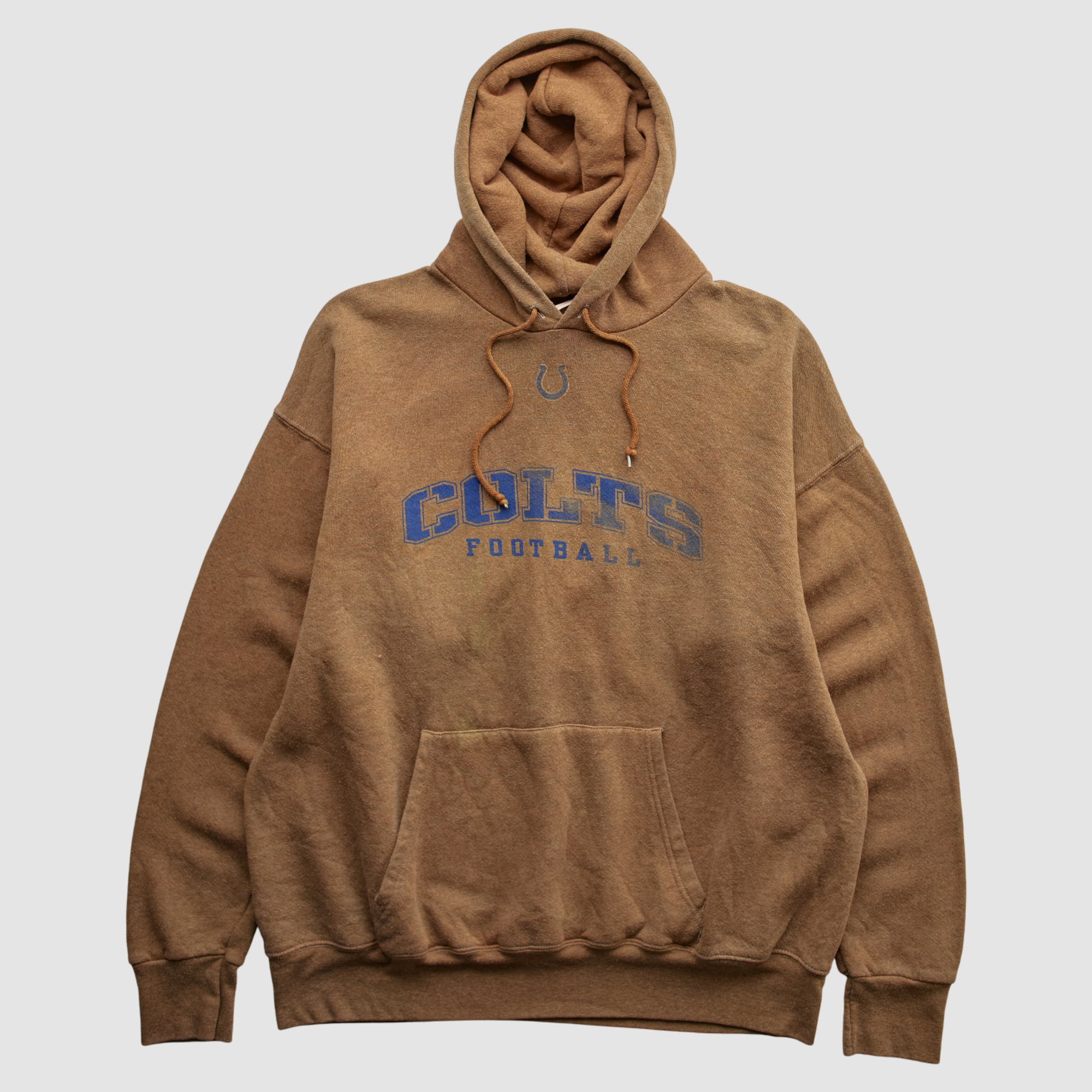 Indianapolis Colts NFL 2000s Hooded Pullover Sweatshirt - Brown - M