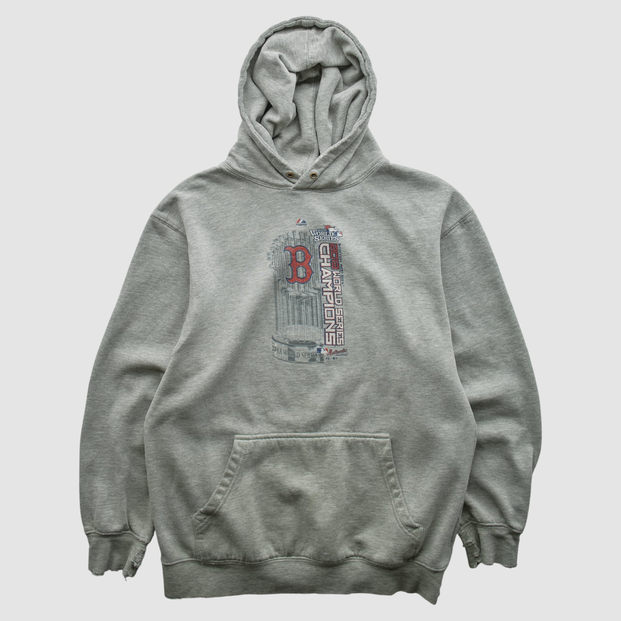 Boston Red Sox 2013 Hooded Pullover Sweatshirt - Heather Gray - XS