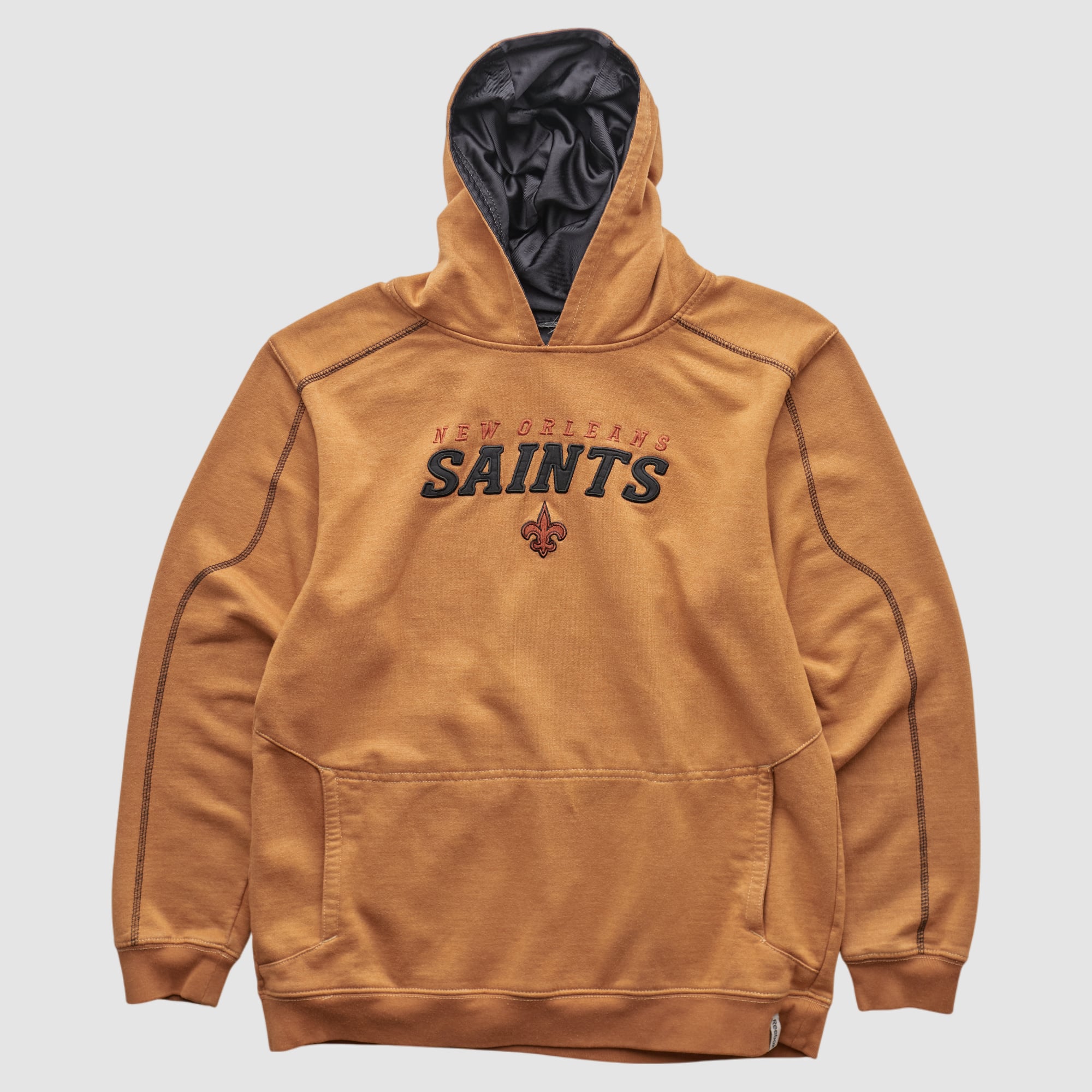 New Orleans Saints 2000s Hooded Pullover Sweatshirt - Tan - XS