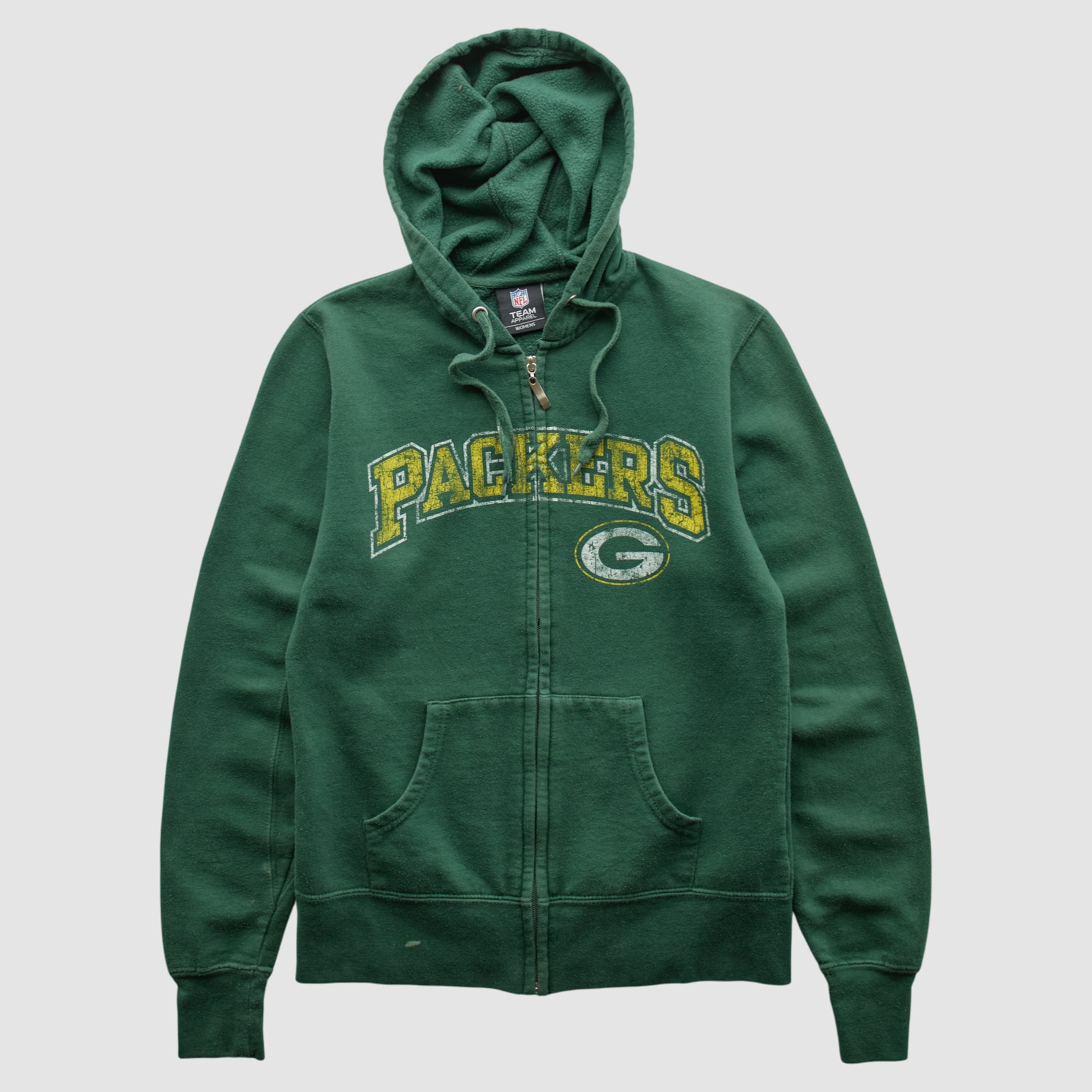 Green Bay Packers NFL 2010s Hooded Full Zip Sweatshirt - Green - XXS