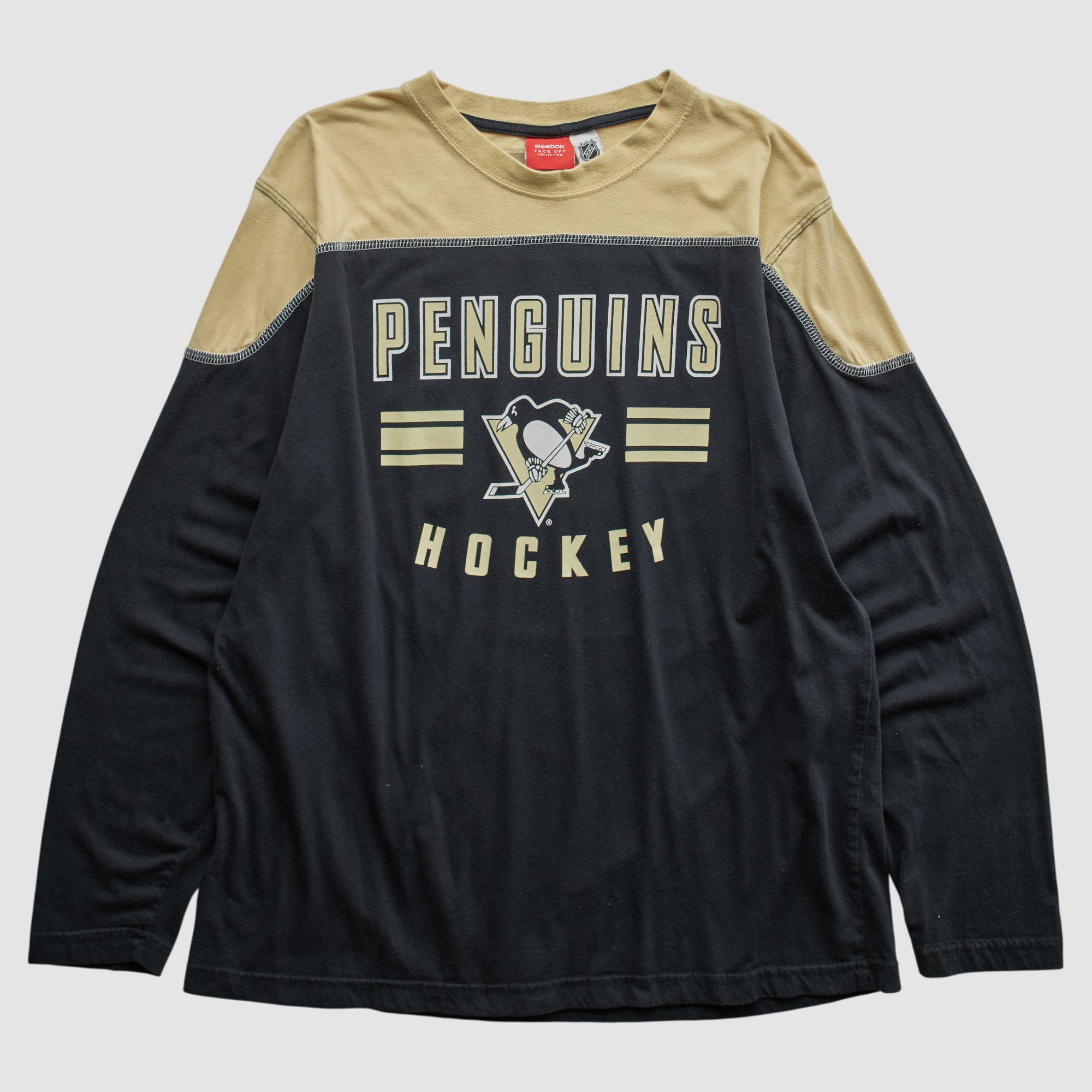 Pittsburgh Penguins Reebok 2000s Long Sleeve T-shirt - Black - M