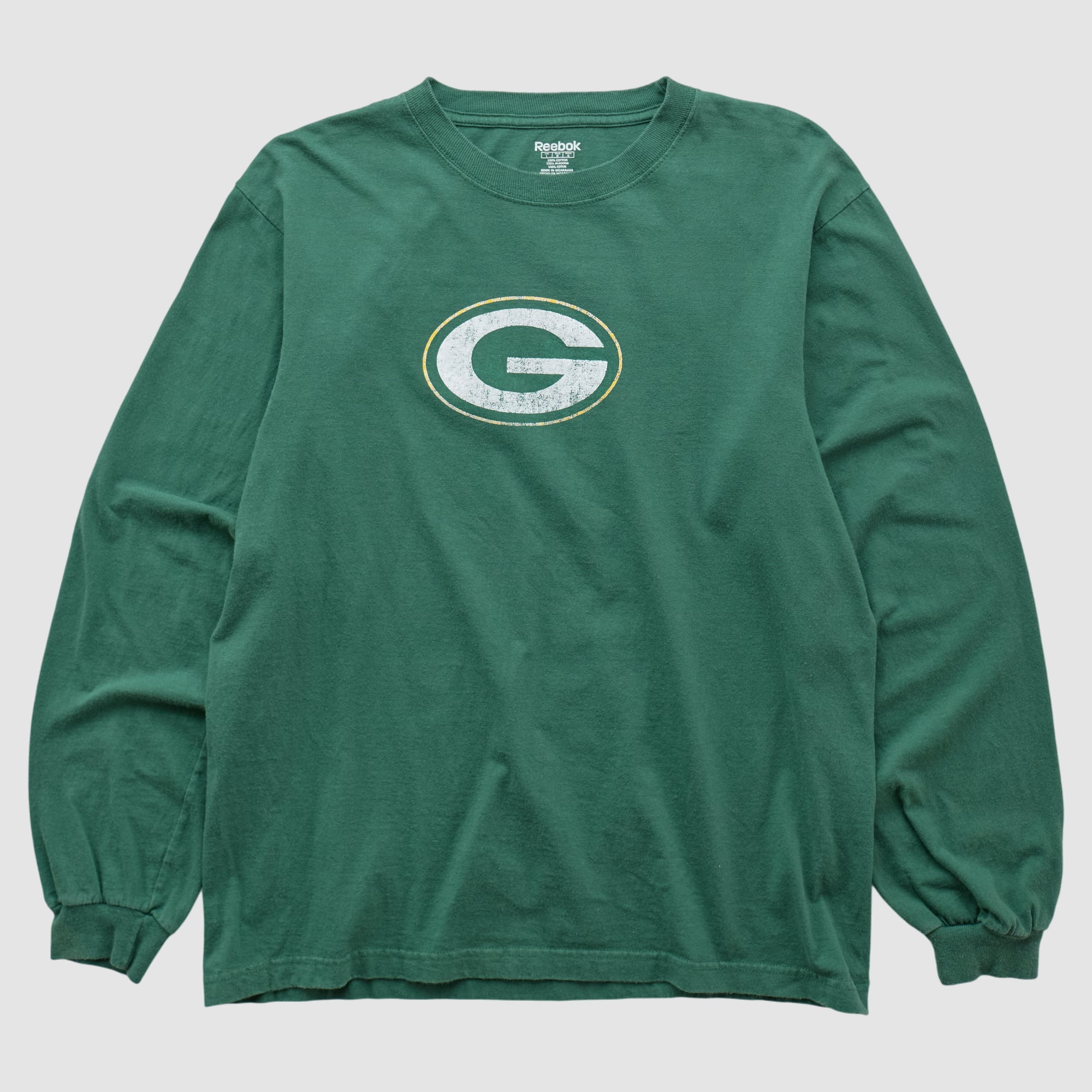 Green Bay Packers Reebok 2000s Long Sleeve T-shirt - Green - S