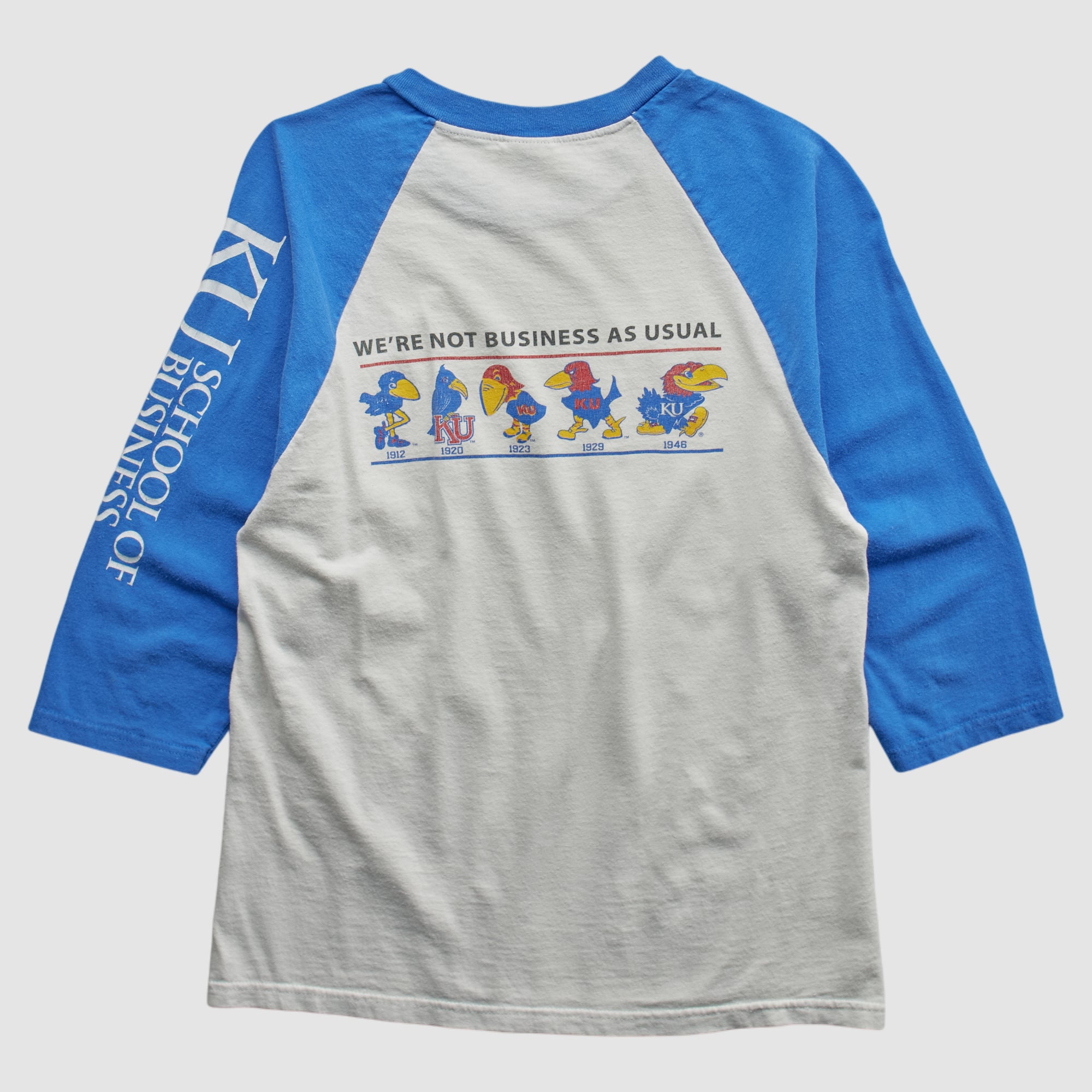Kansas Jayhawks Anvil 2000s T-shirt - White - XXS