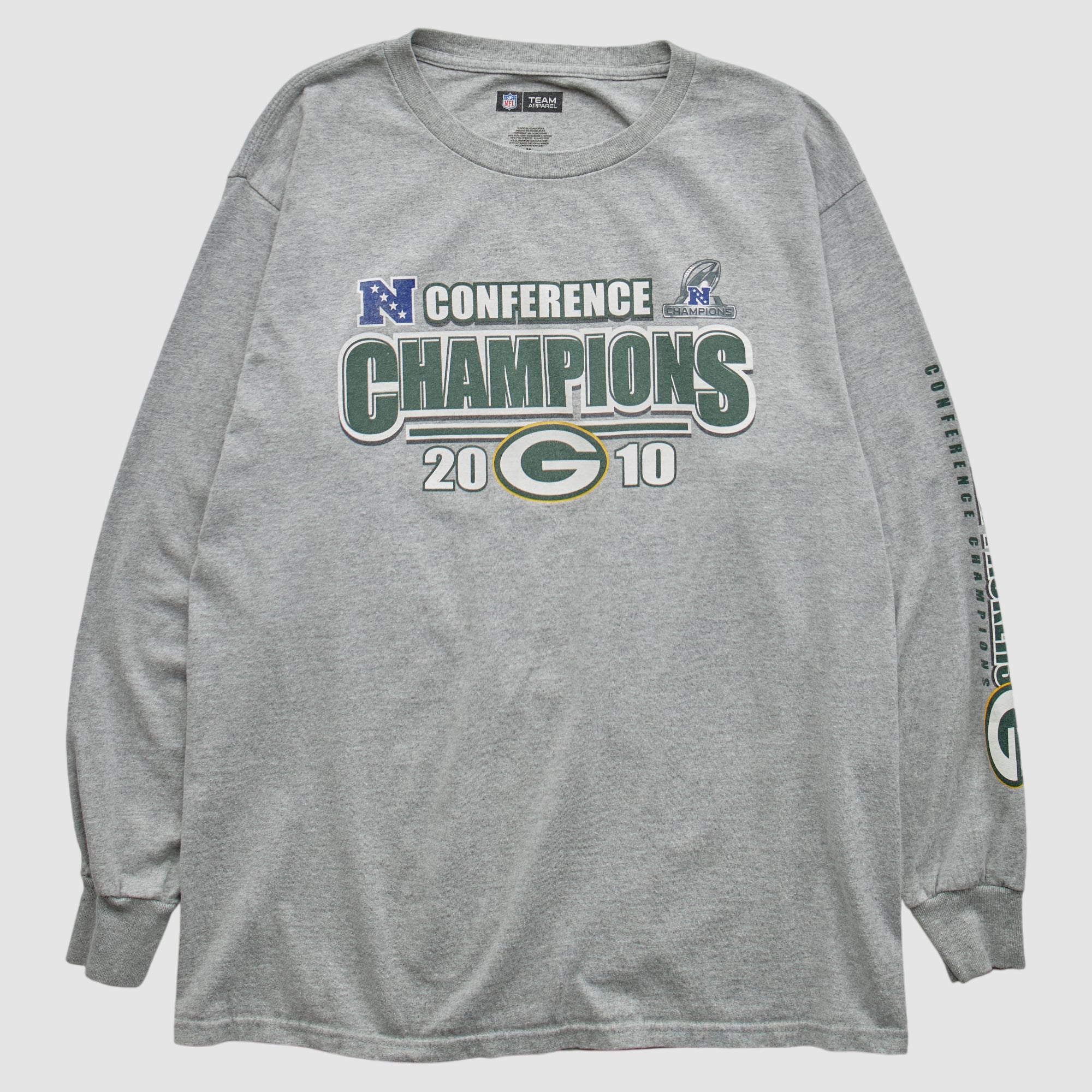 Green Bay Packers NFL 2010 Long Sleeve T-shirt - Heather Gray - S