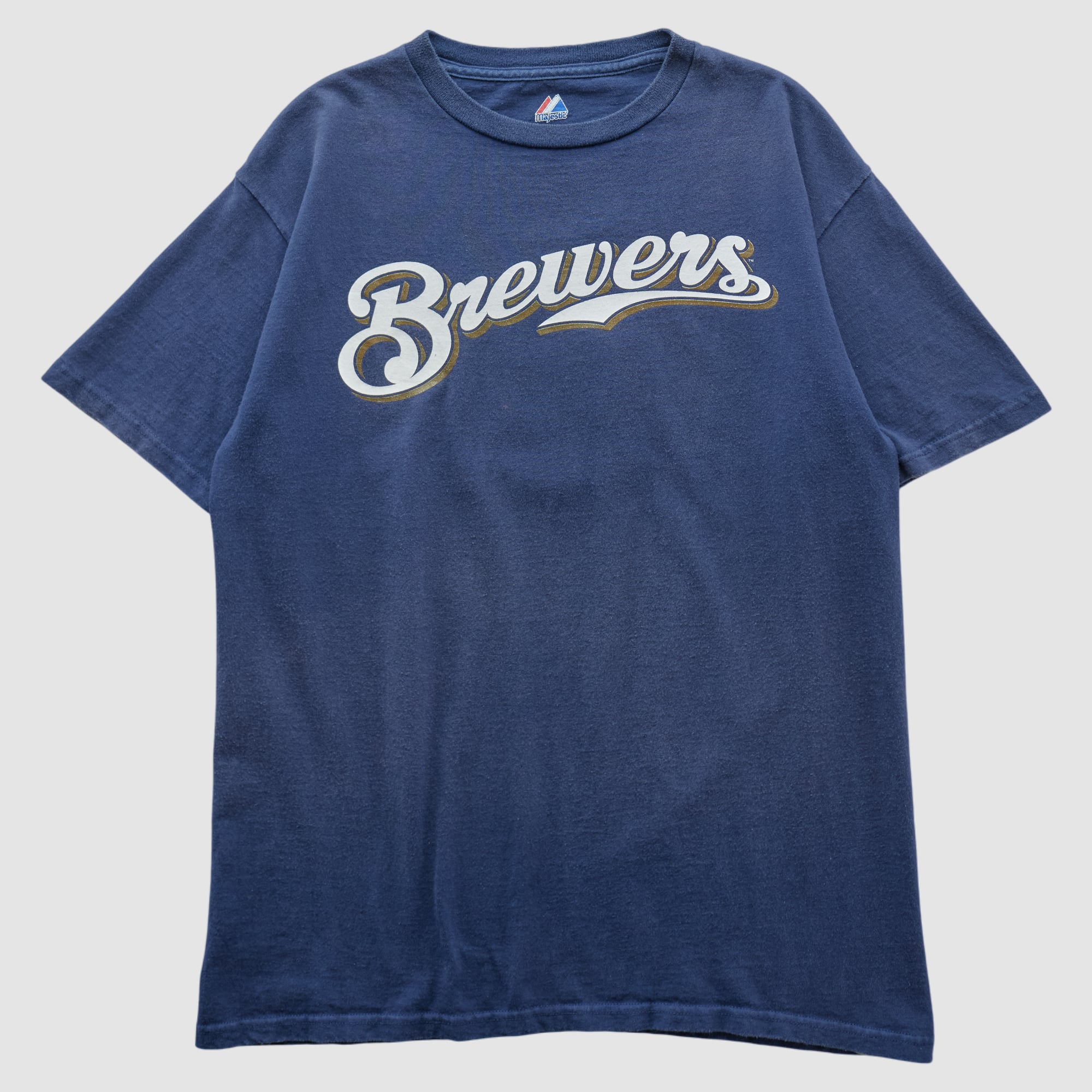 Milwaukee Brewers Majestic 2000s T-shirt - Navy - S
