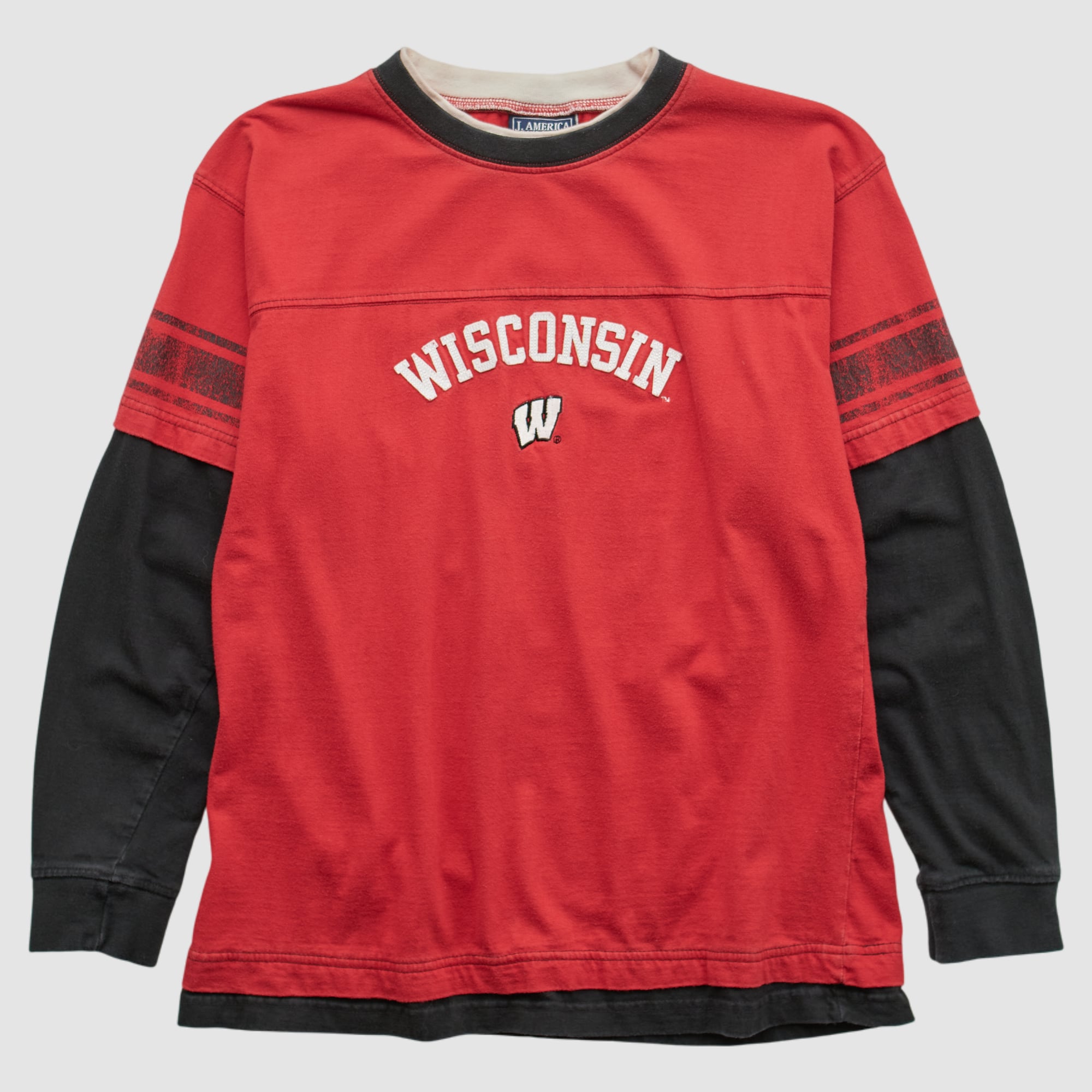 Wisconsin Badgers J America Sportswear 2000s Long Sleeve T-shirt - Red - S