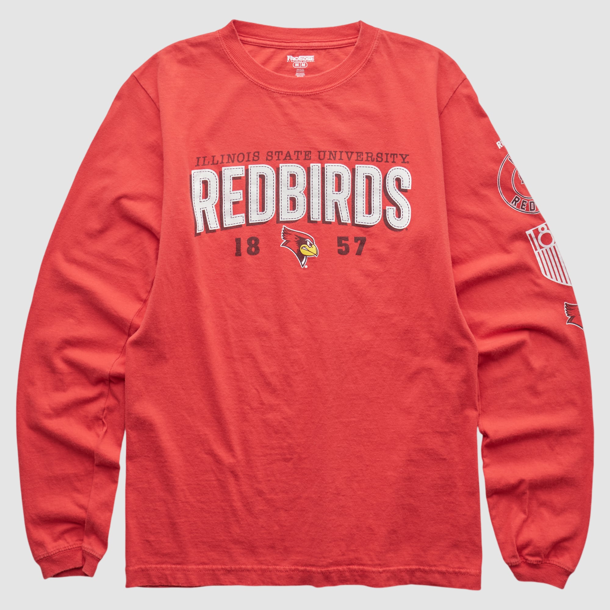 Illinois State Redbirds Pro Edge 2000s Long Sleeve T-shirt - Red - S