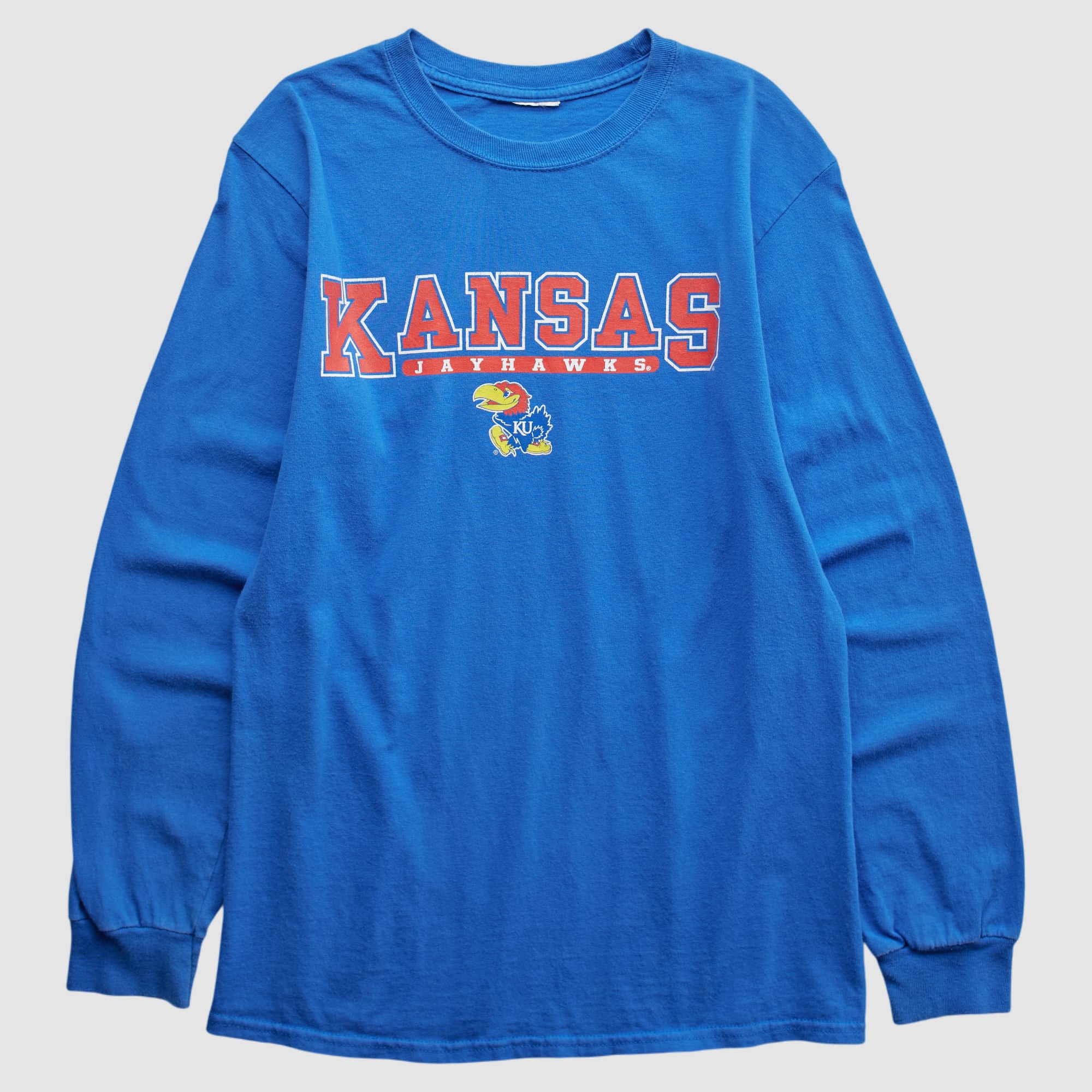 Kansas Jayhawks 2000s Long Sleeve T-shirt - Blue - S
