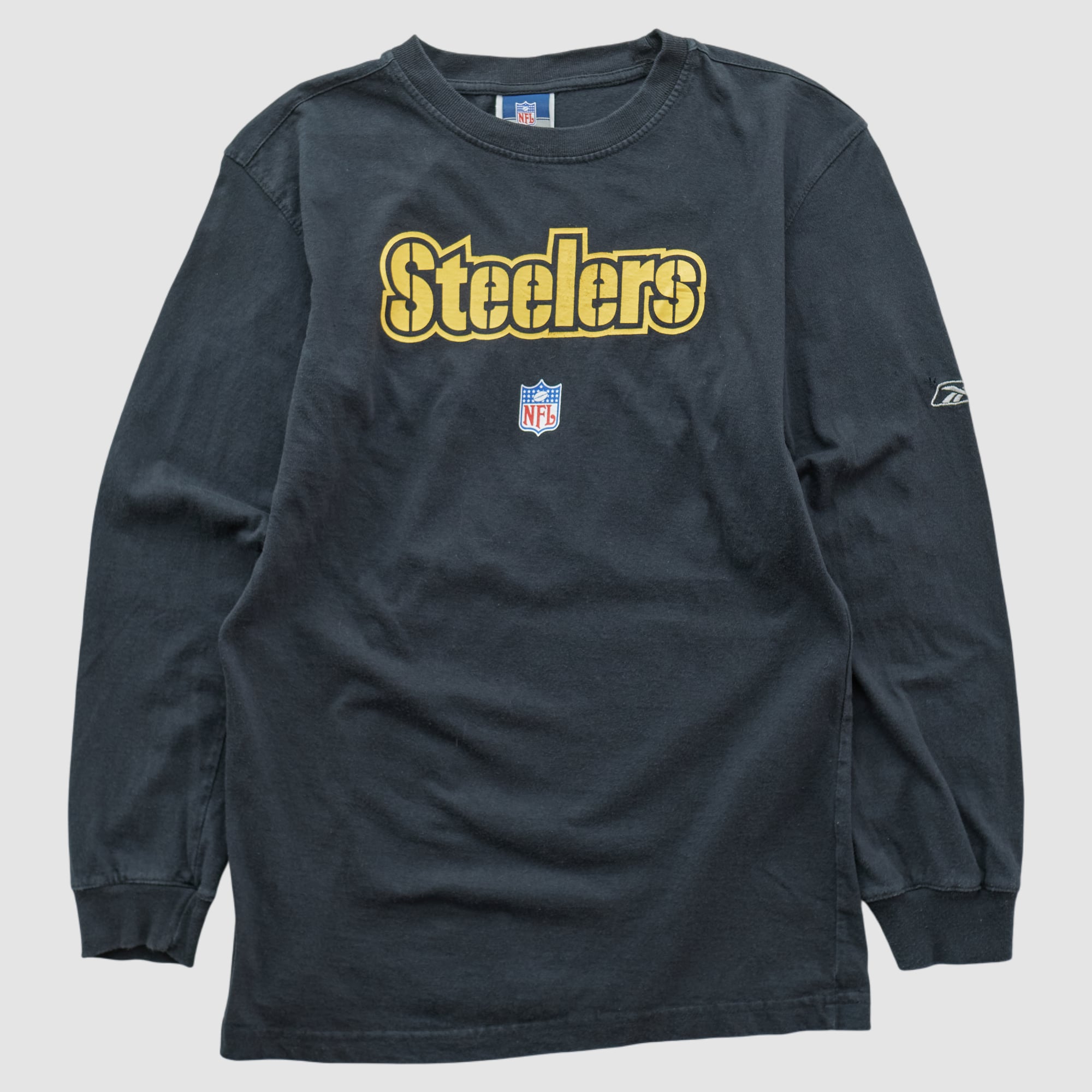 Pittsburgh Steelers Reebok 2000s Long Sleeve T-shirt - Black - S