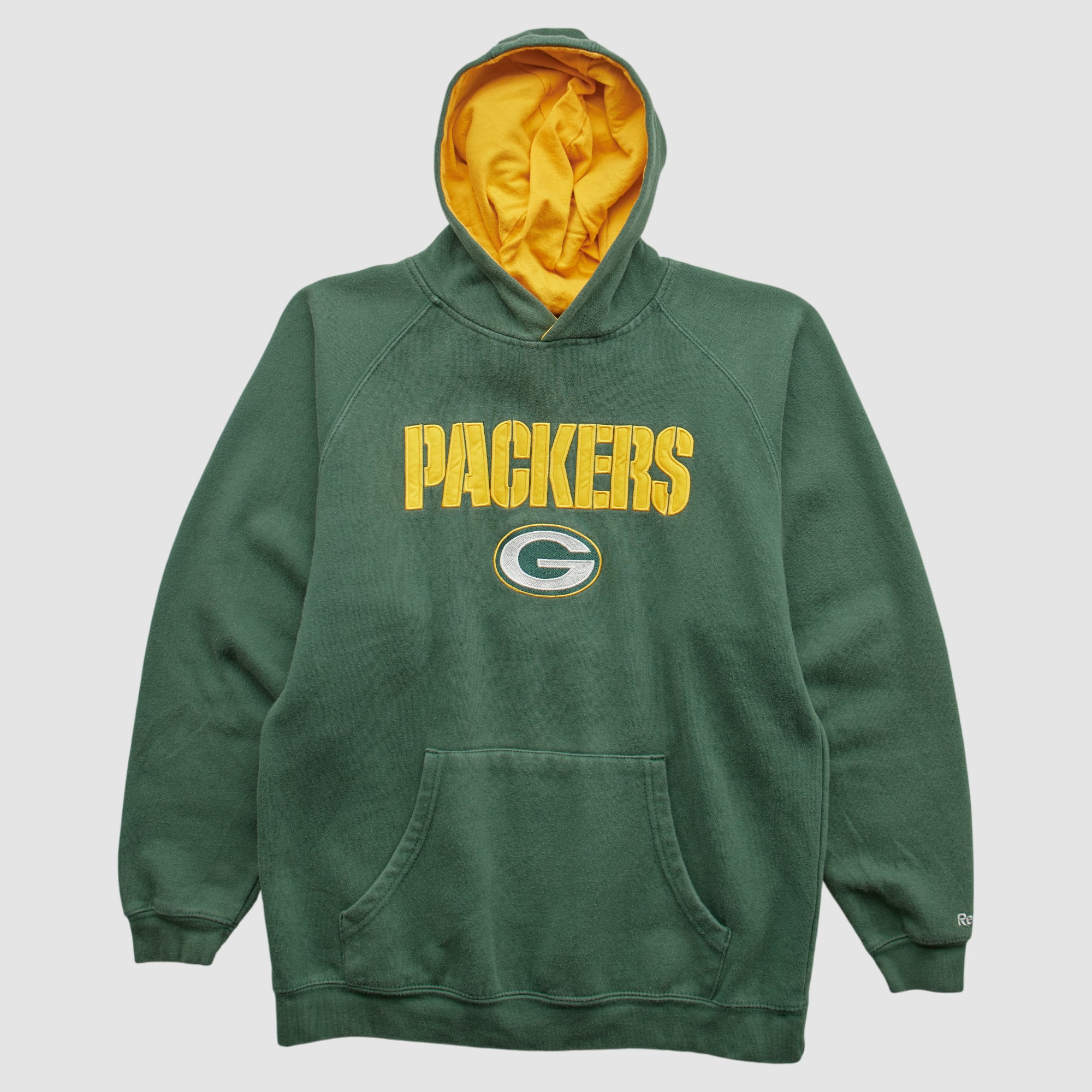 Green Bay Packers Reebok 2000s Hooded Pullover Sweatshirt - Green - XXS