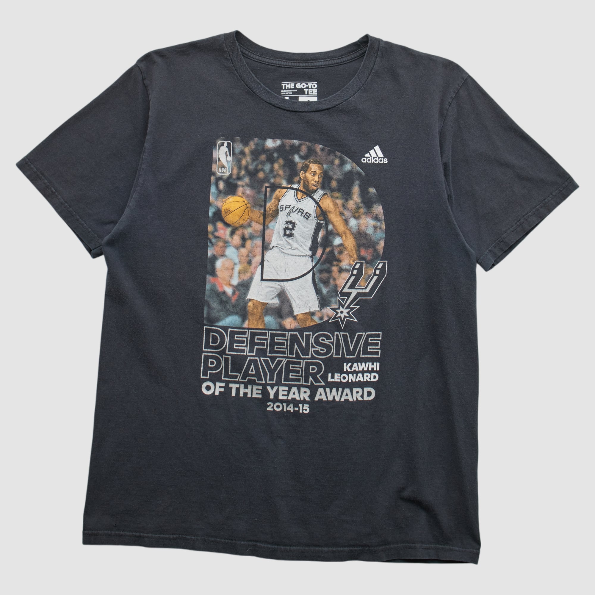 San Antonio Spurs Adidas 2015 T-shirt - Black - S