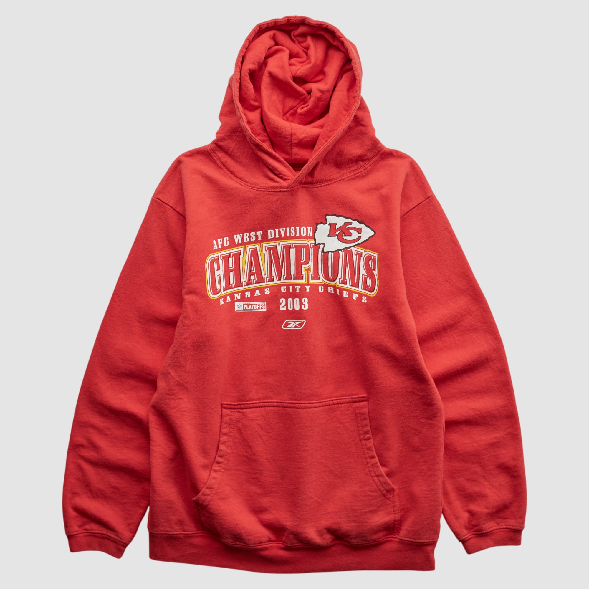 Kansas City Chiefs Reebok 2003 Hooded Pullover Sweatshirt - Red - XXS