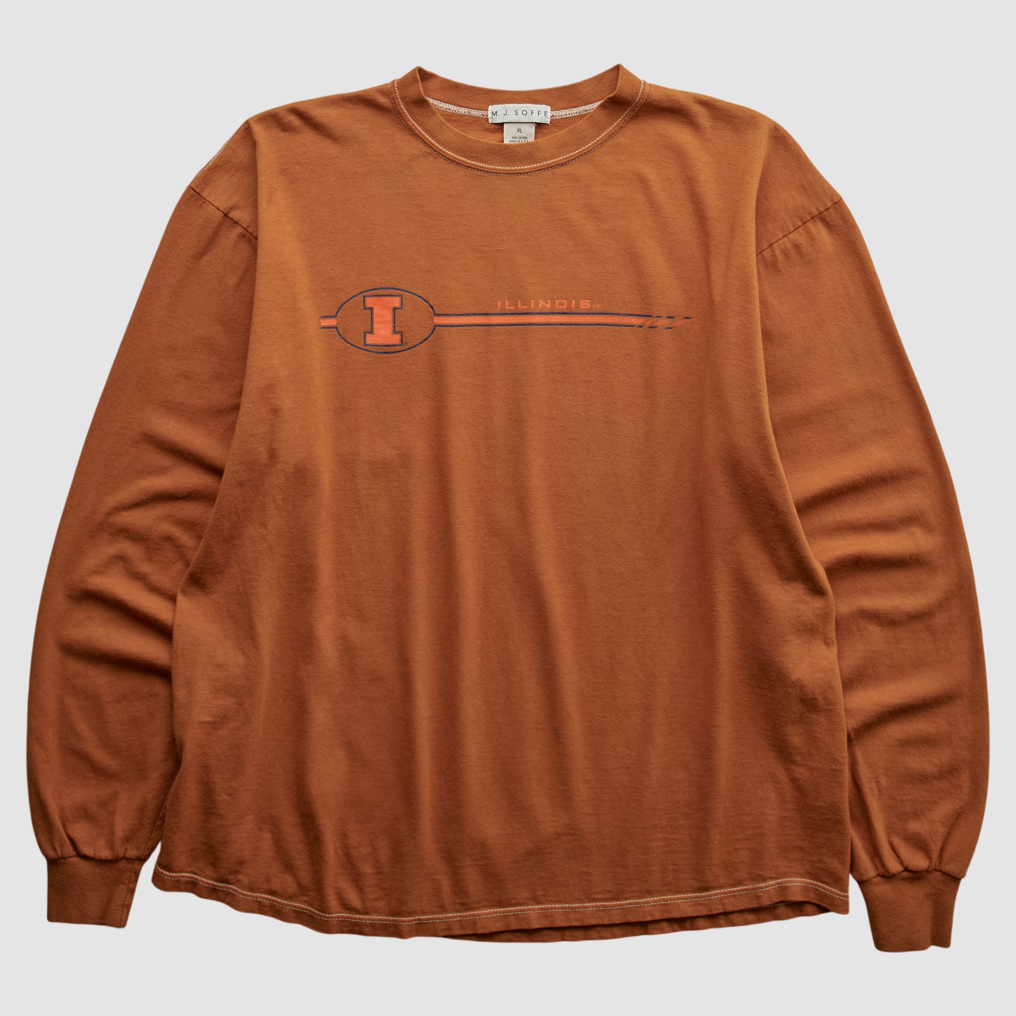 Illinois Fighting Illini Soffe 2000s Long Sleeve T-shirt - Orange - M