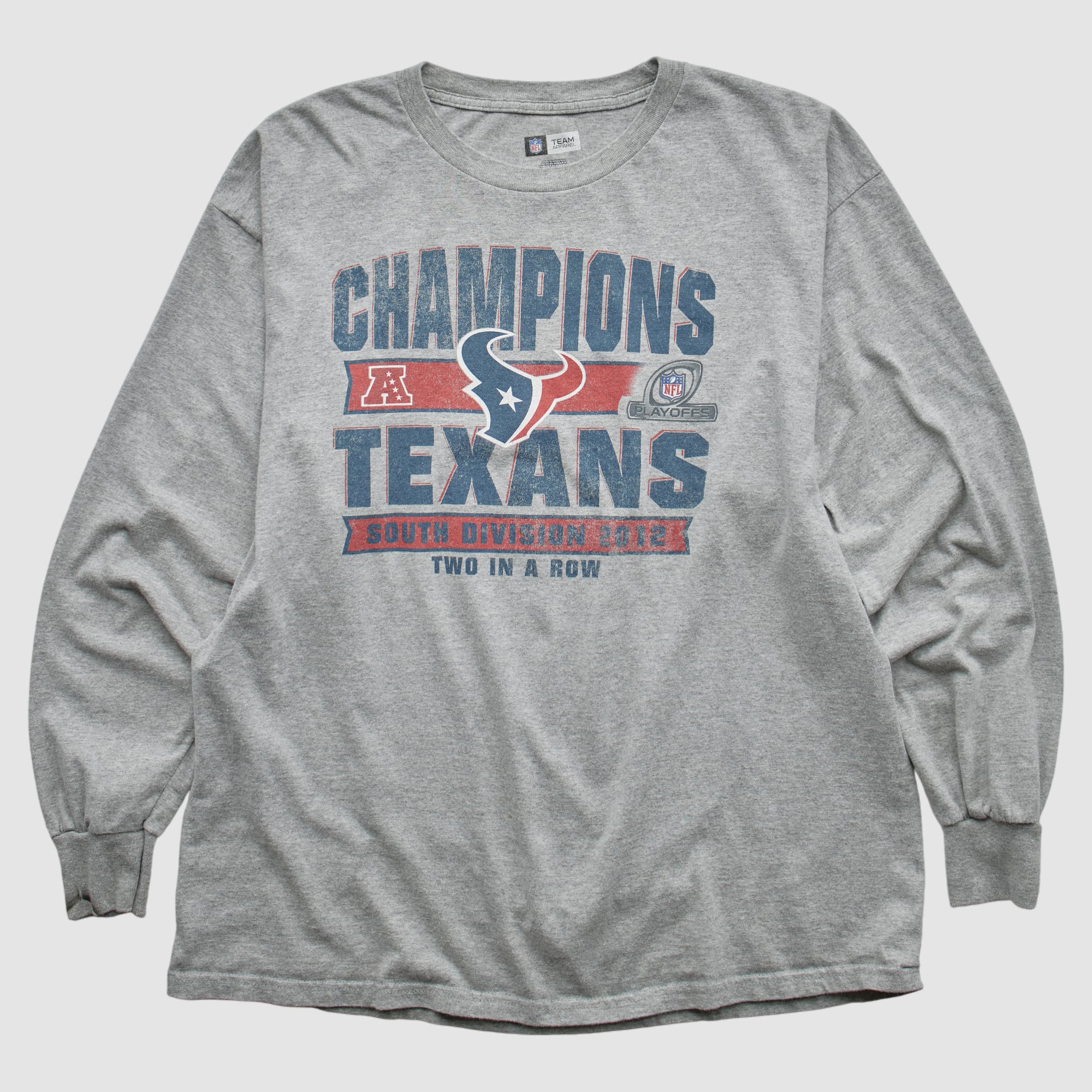 Houston Texans Team Edition Apparel 2012 Long Sleeve T-shirt - Heather Gray - L