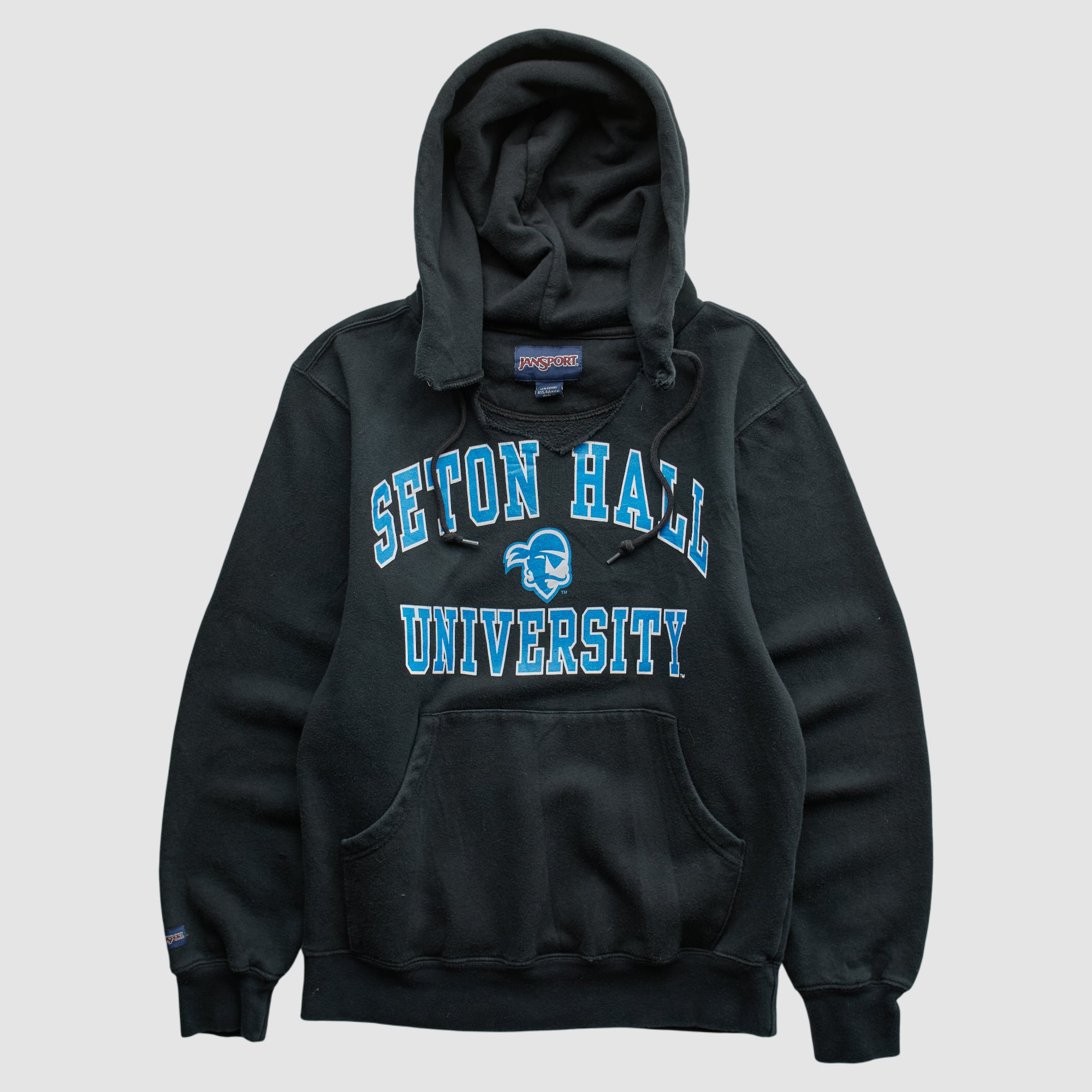 Seton Hall Pirates Jansport 2000s Hooded Pullover Sweatshirt - Black - XS