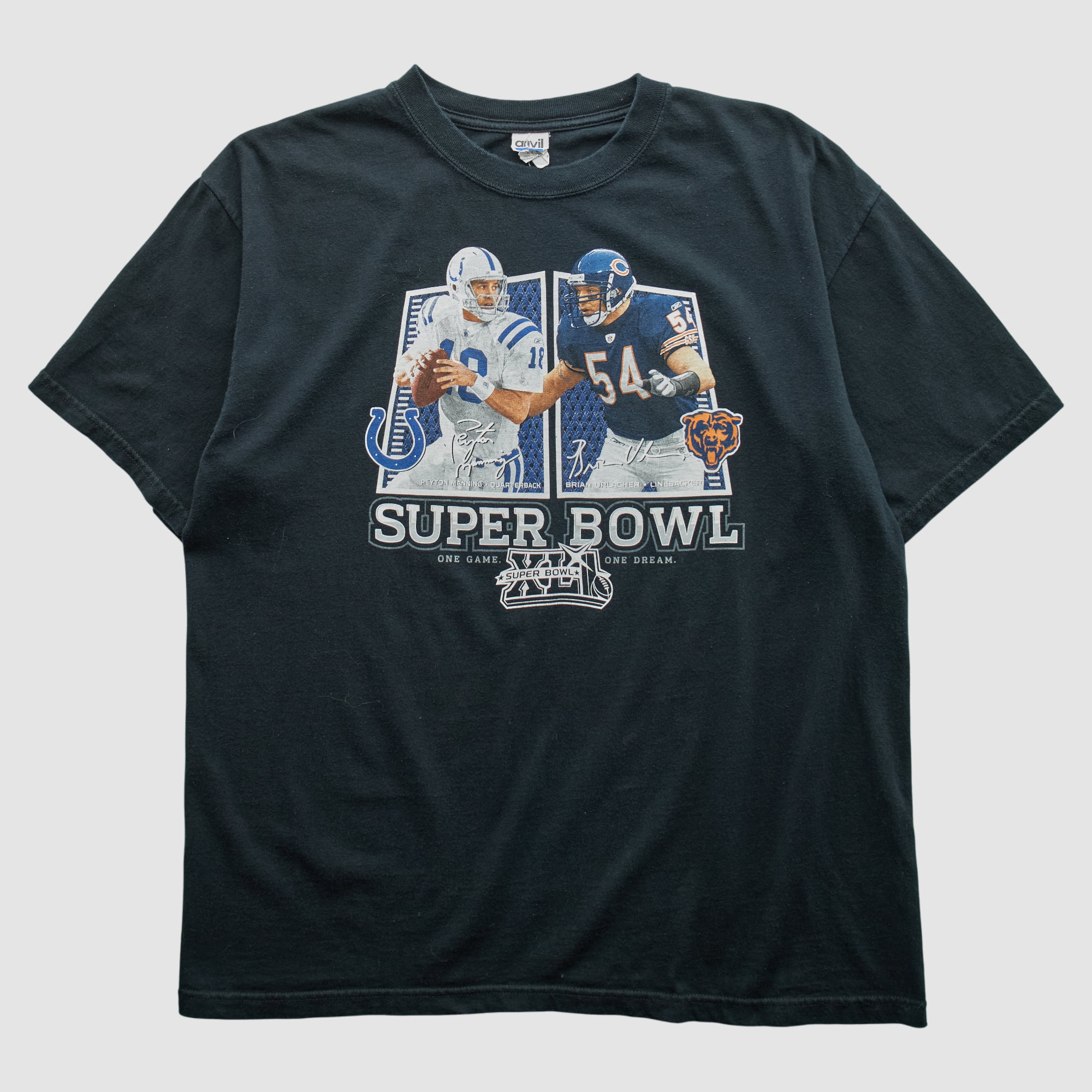 Superbowl XLII Anvil 2008 T-shirt - Black - M