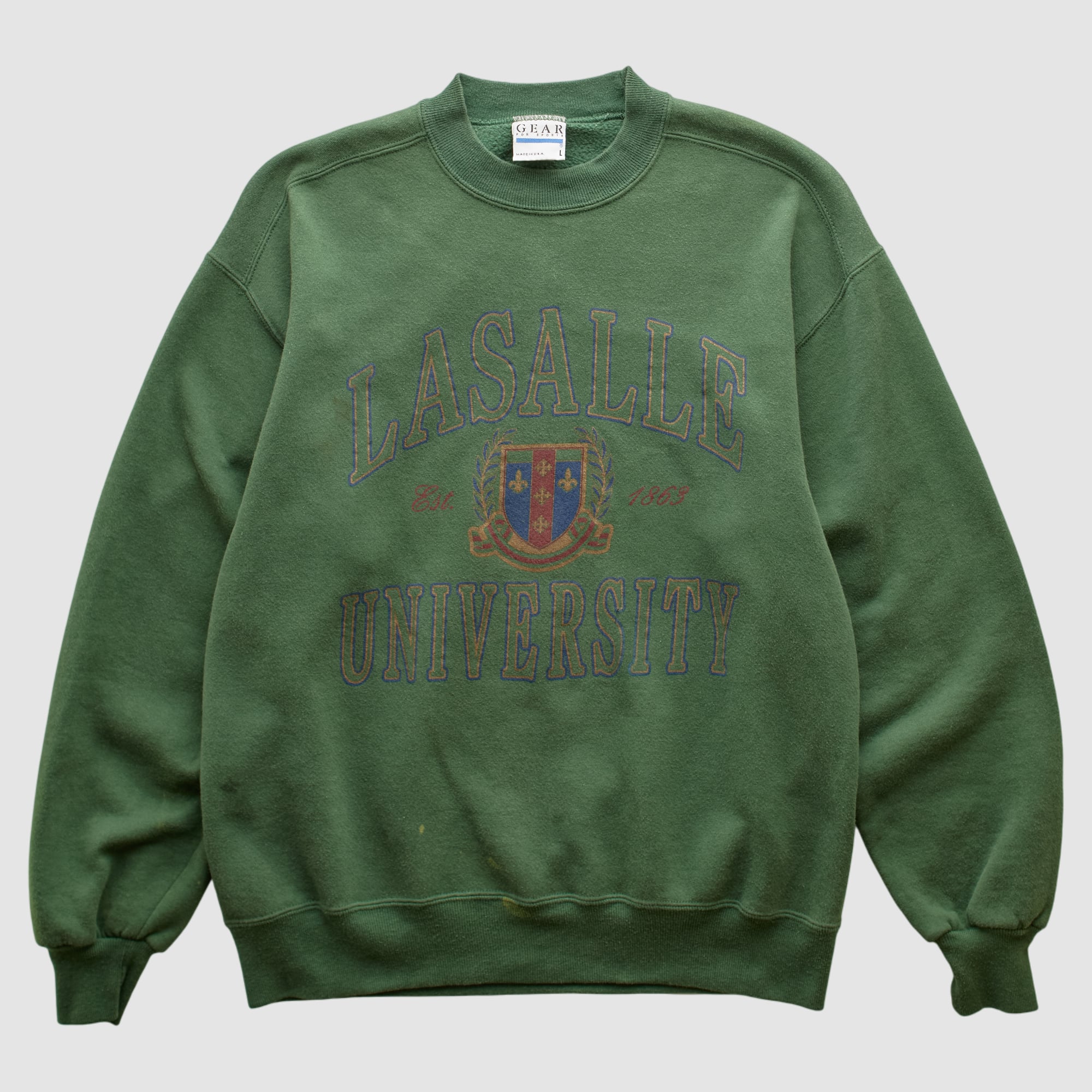 La Salle Explorers Gear For Sports 90s Pullover Sweatshirt - Green - S