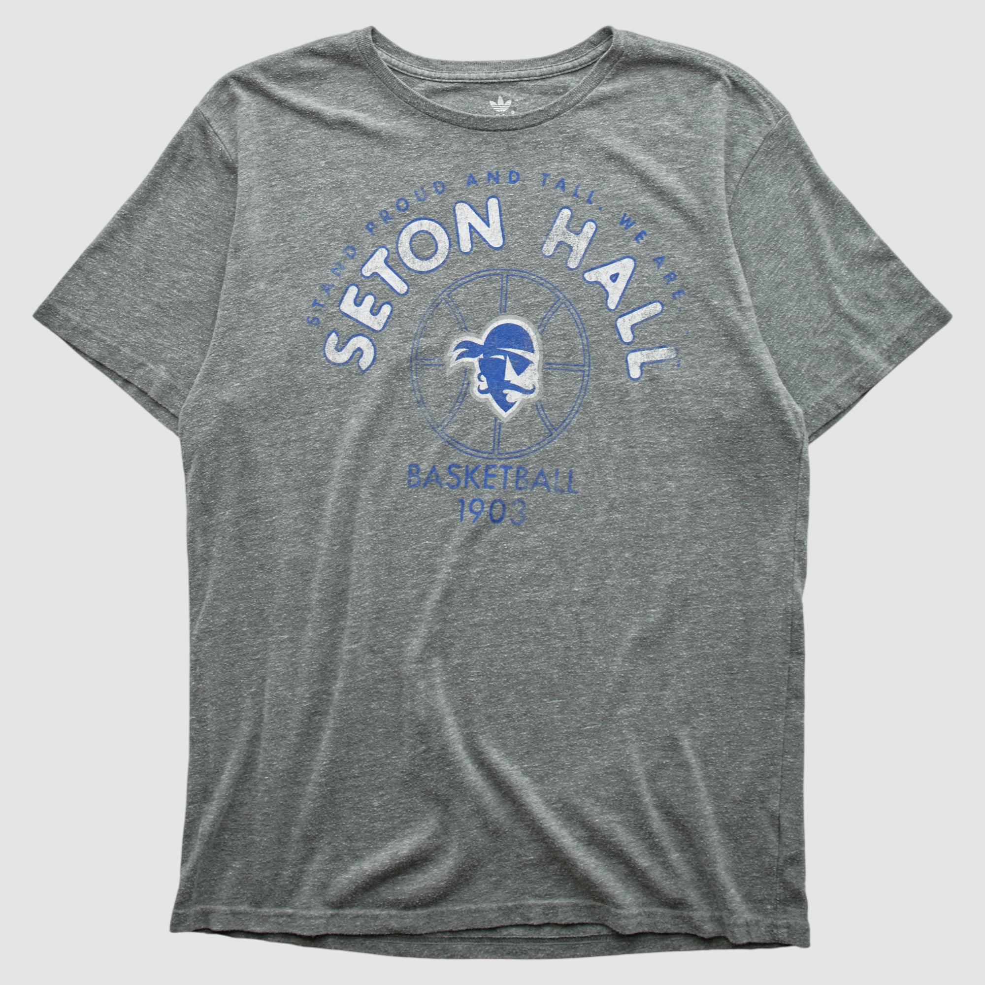 Seton Hall Pirates Adidas 2010s T-shirt - Heather Gray - S