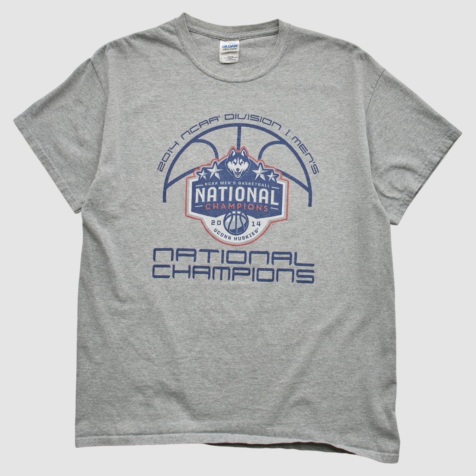 UConn Huskies Gildan 2014 T-shirt - Heather Gray - S