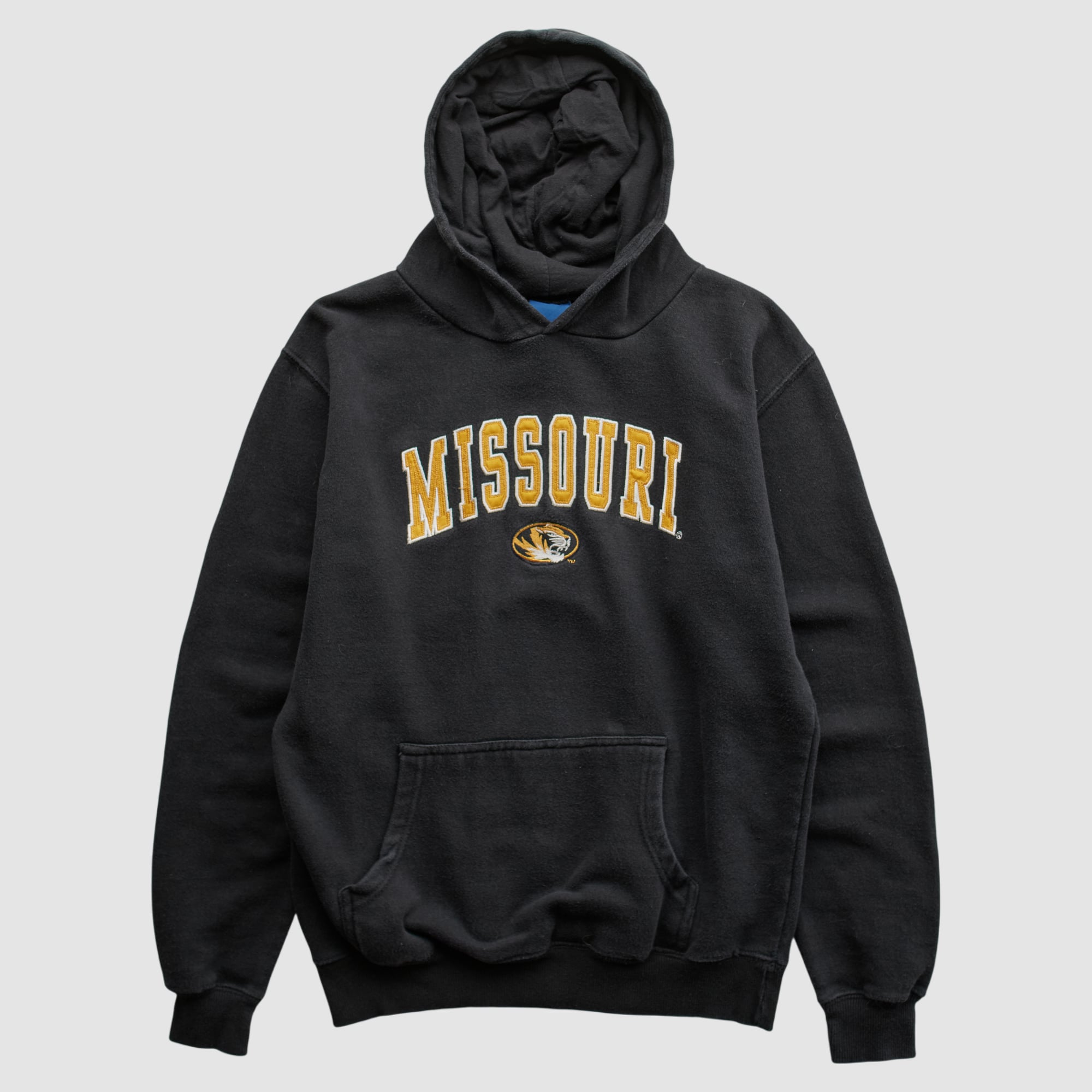 Missouri Tigers Old Varsity Brand 2010s Hooded Pullover Sweatshirt - Black - XS