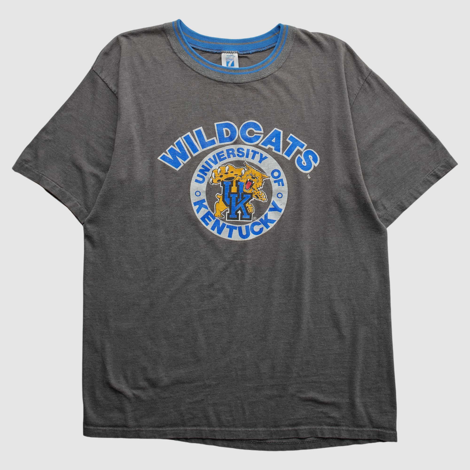 Kentucky Wildcats Logo 7 90s T-shirt - Charcoal - M