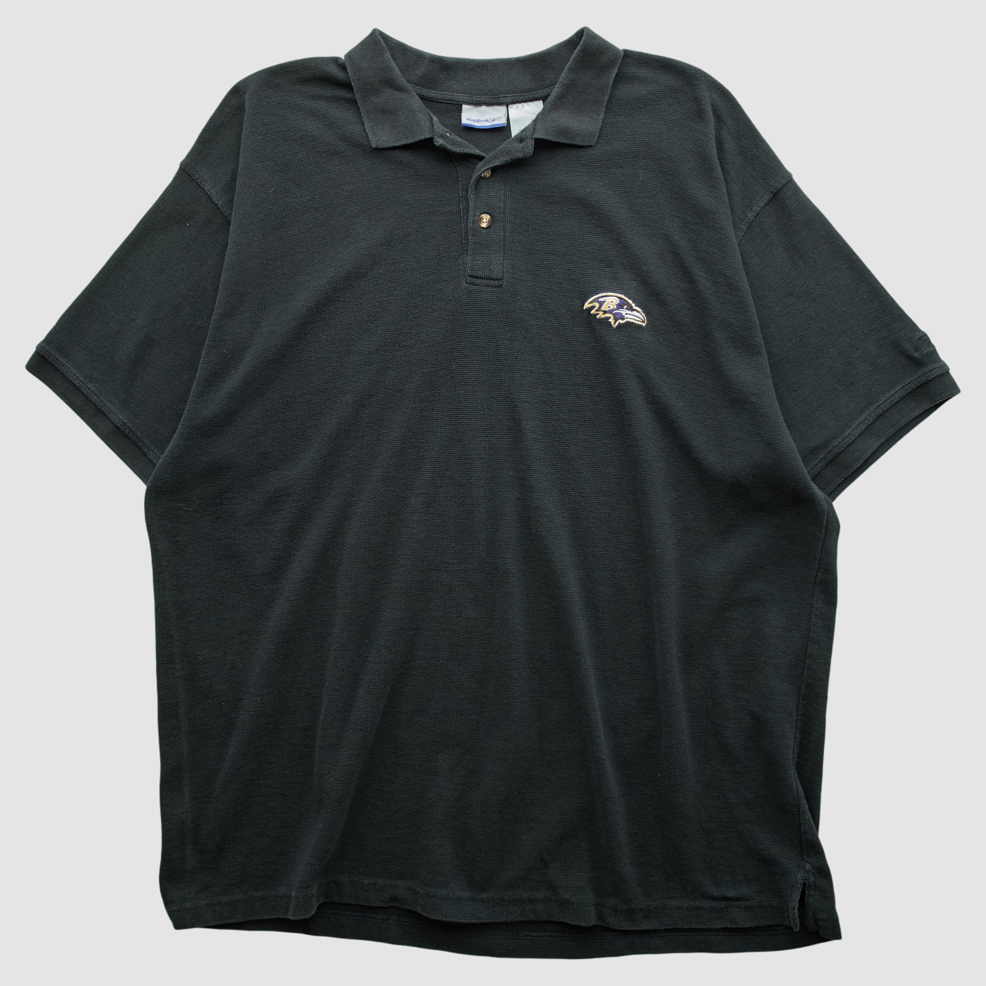 Baltimore Ravens Reebok 2000s Polo - Black - 2XL