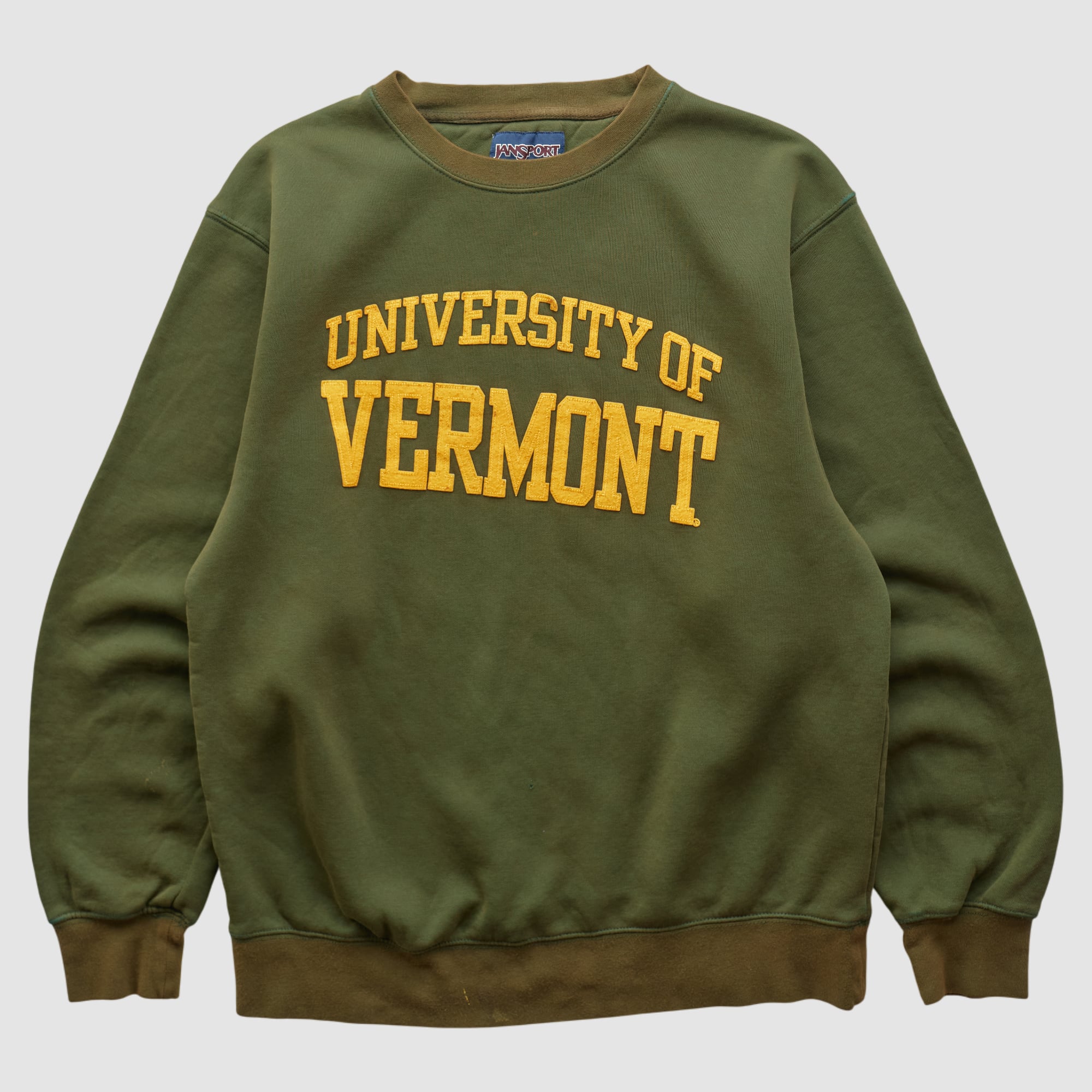 Vermont Catamounts Jansport 2000s Pullover Sweatshirt - Olive - S