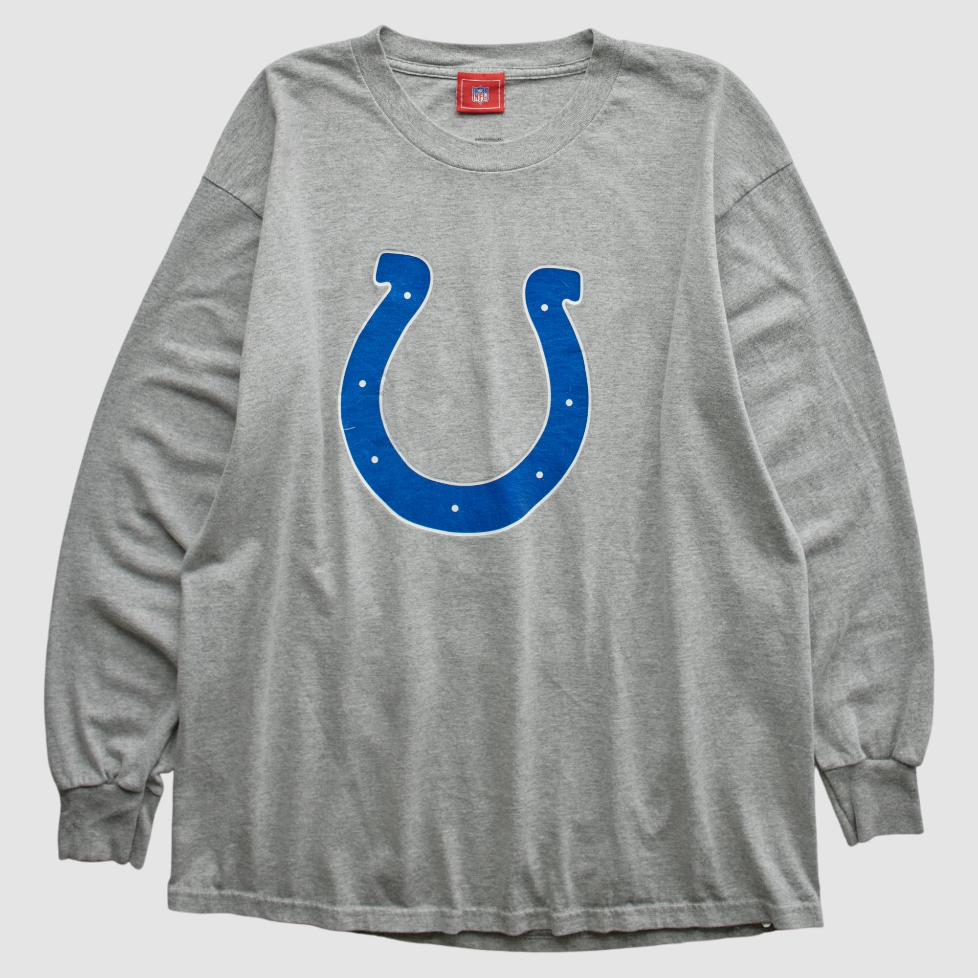 Indianapolis Colts 2000s Long Sleeve T-shirt - Heather Gray - M