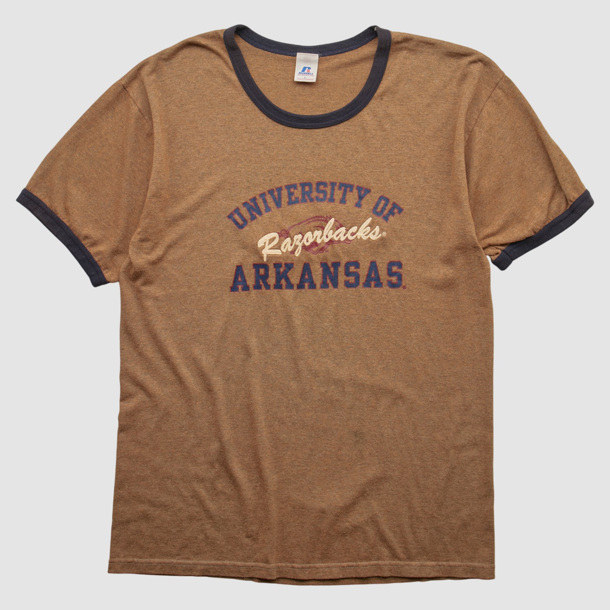 Arkansas Razorbacks Russell 2000s T-shirt - Brown - L