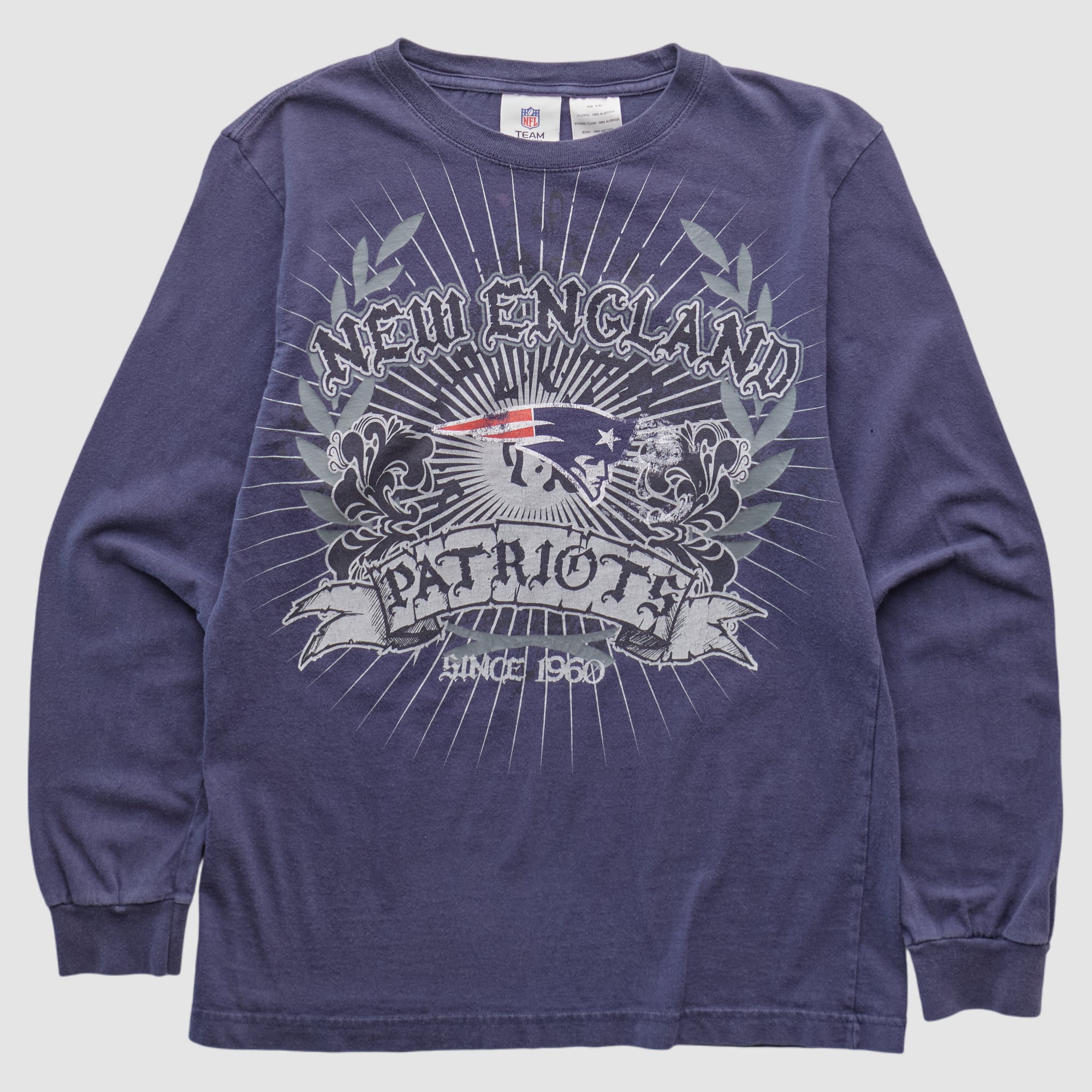 New England Patriots NFL Pro Line 2010s Long Sleeve T-shirt - Navy - XS