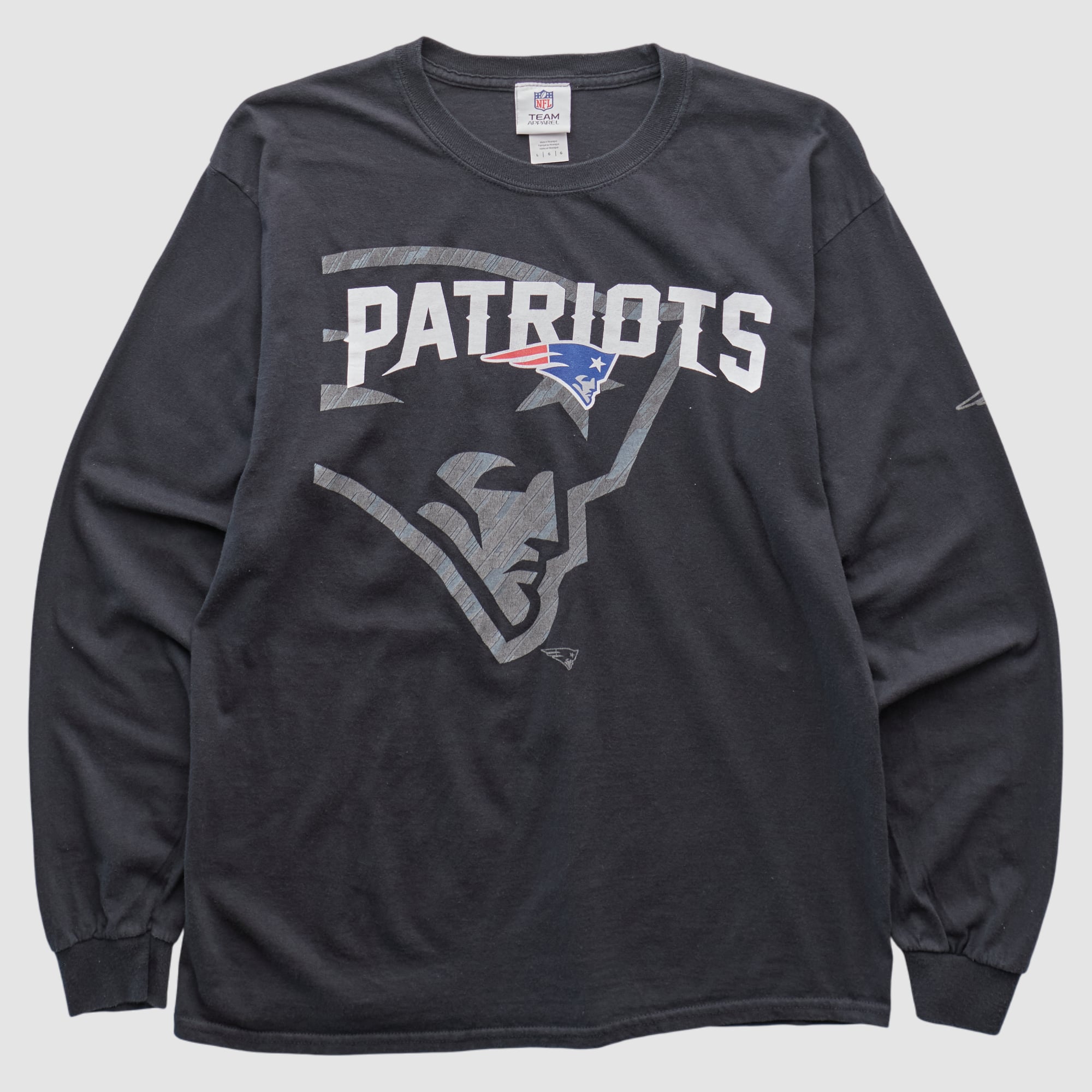 New England Patriots NFL 2010s Long Sleeve T-shirt - Black - S