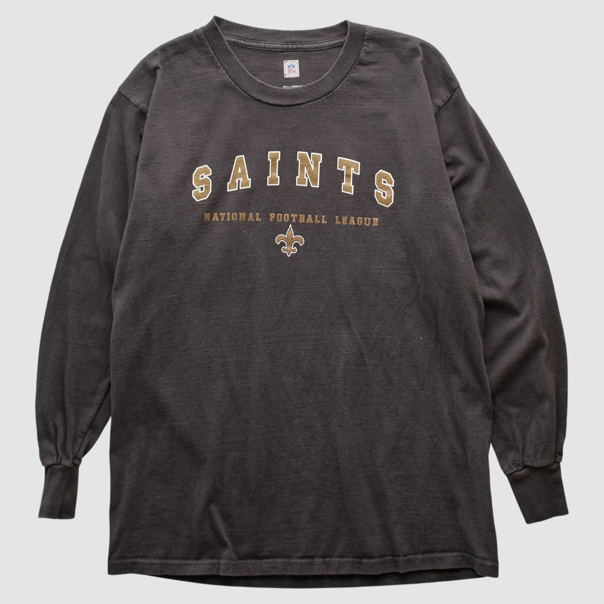 New Orleans Saints NFL 2000s Long Sleeve T-shirt - Charcoal - M