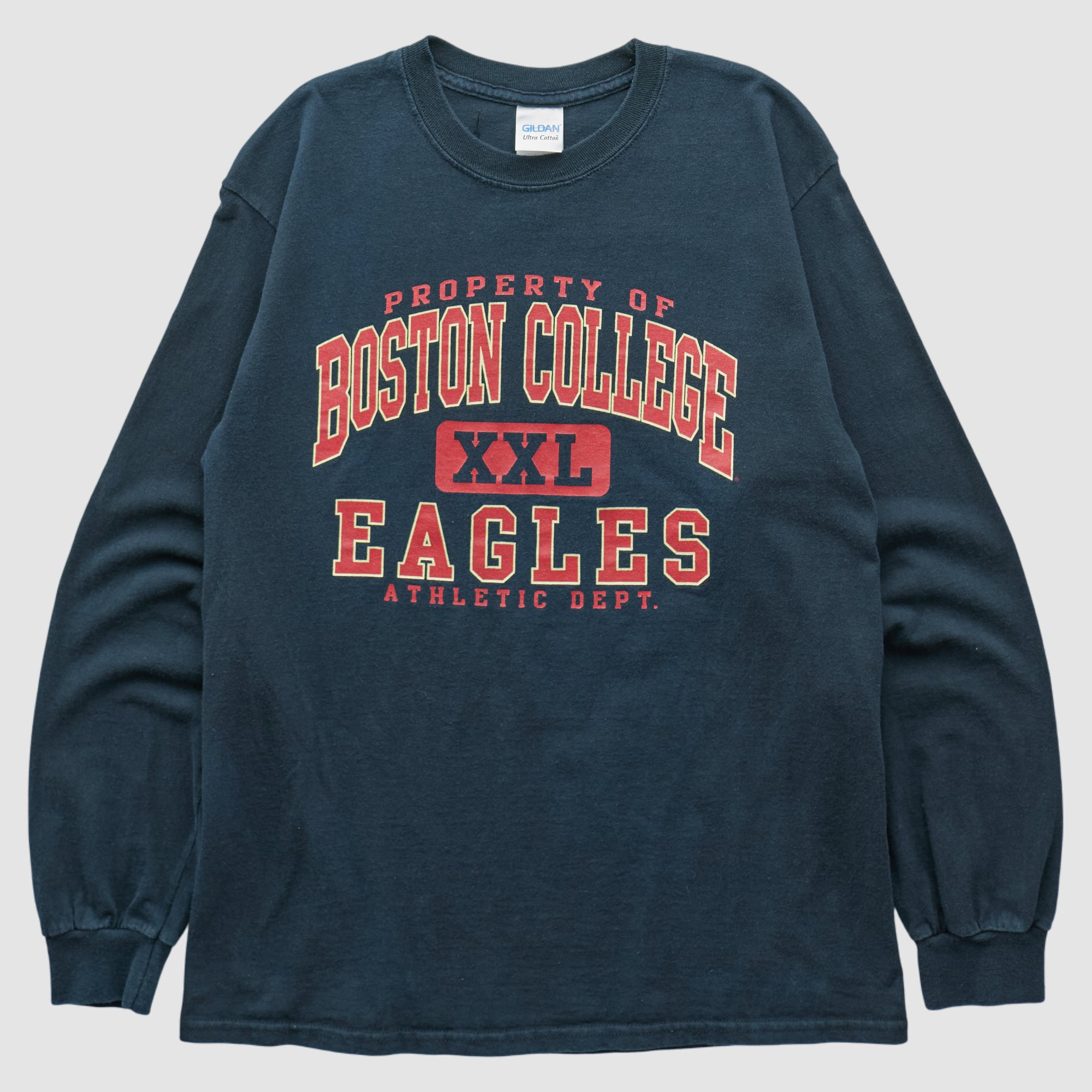 Boston College Eagles Gildan 2010s Long Sleeve T-shirt - Navy - S