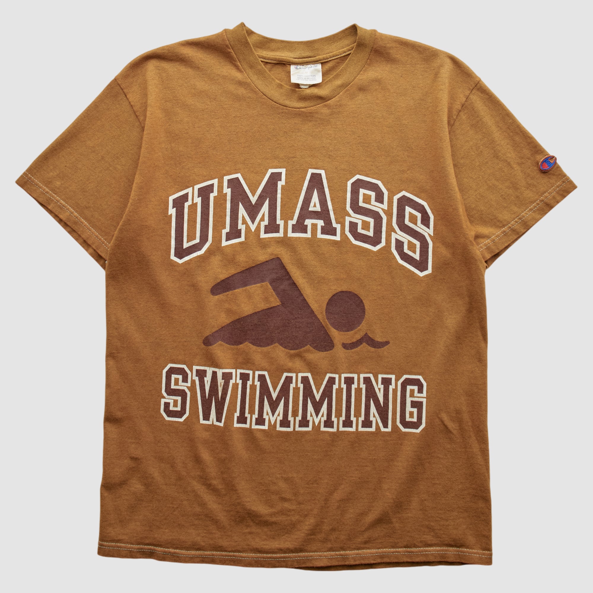 UMass Minutemen Champion 2000s T-shirt - Brown - S