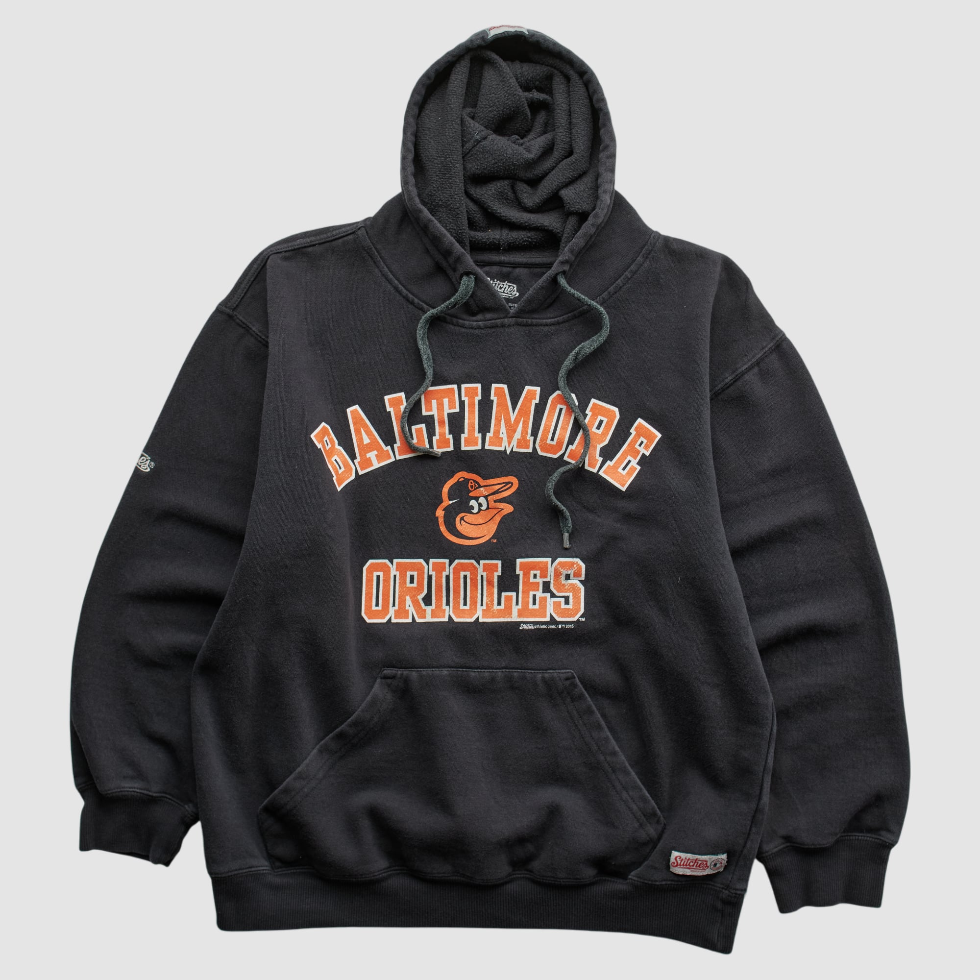 Baltimore Orioles Stitches 2015 Hooded Pullover Sweatshirt - Black - XS