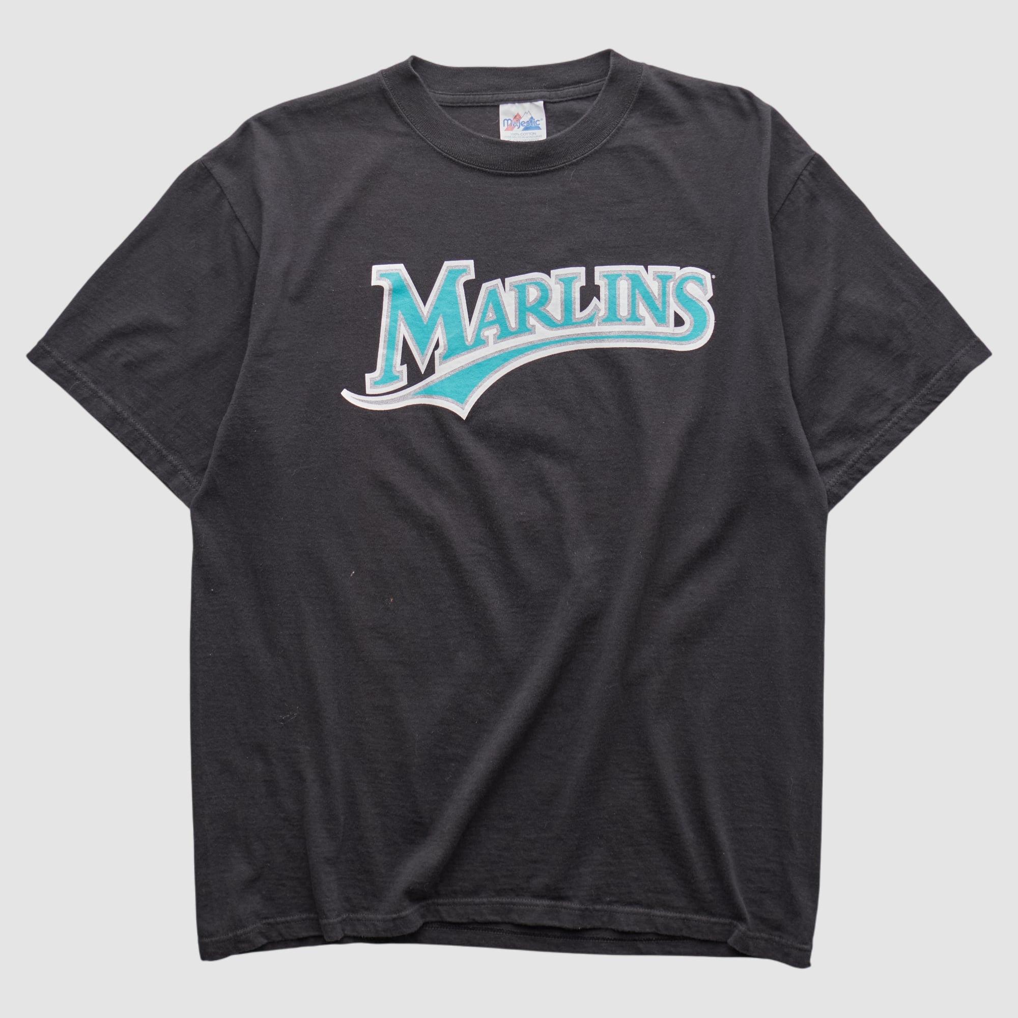 Florida Marlins Majestic 2000s T-shirt - Black - M