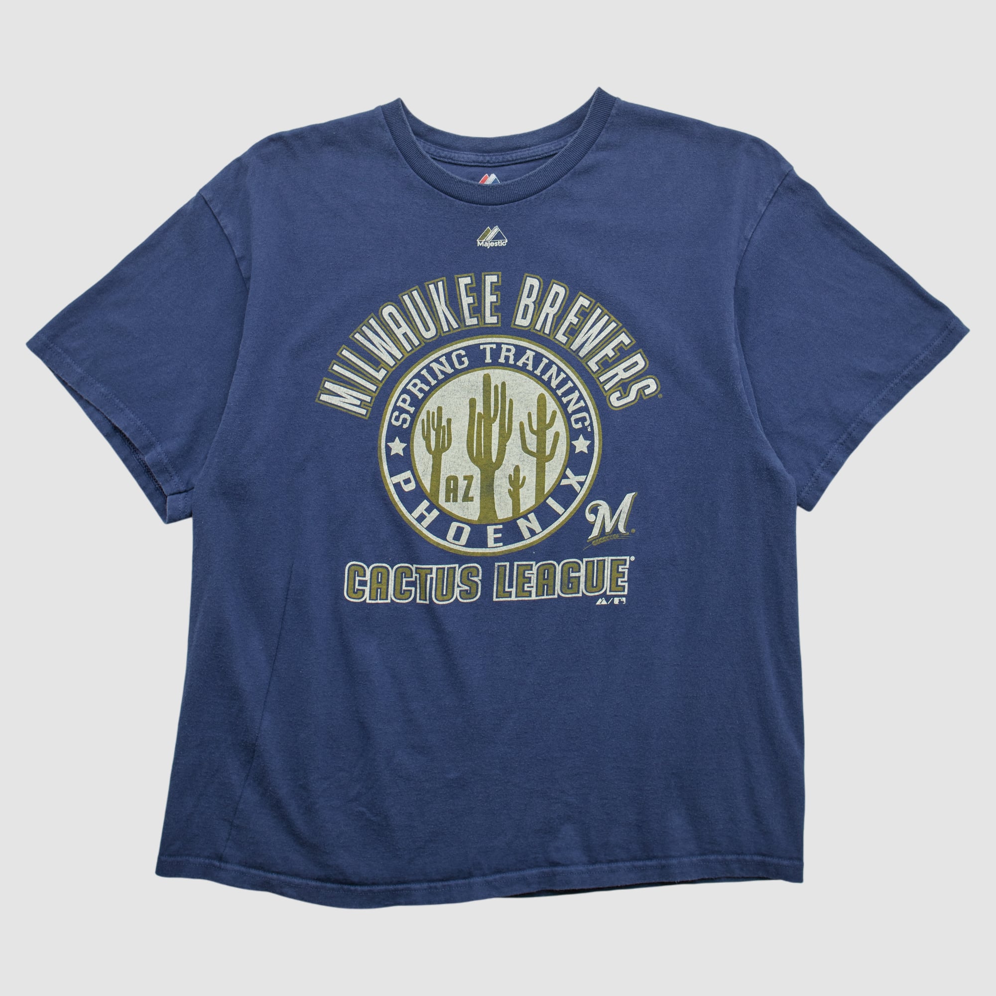 Milwaukee Brewers Majestic 2000s T-shirt - Navy - S
